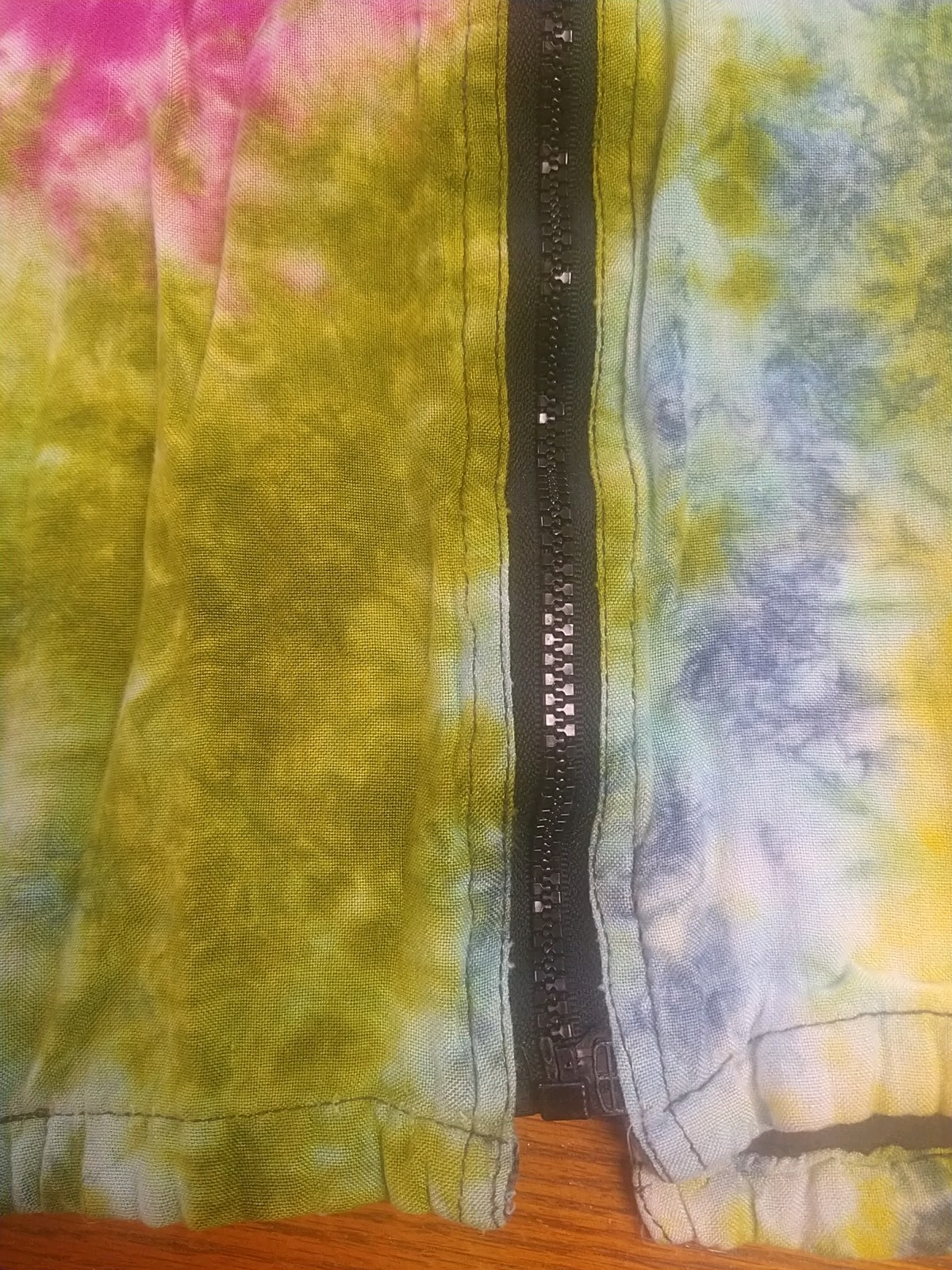 Vintage Tie-dye Cropped Jacket ~*SPEED LIMIT* SZ M *80’S/90’S* Holes in back*