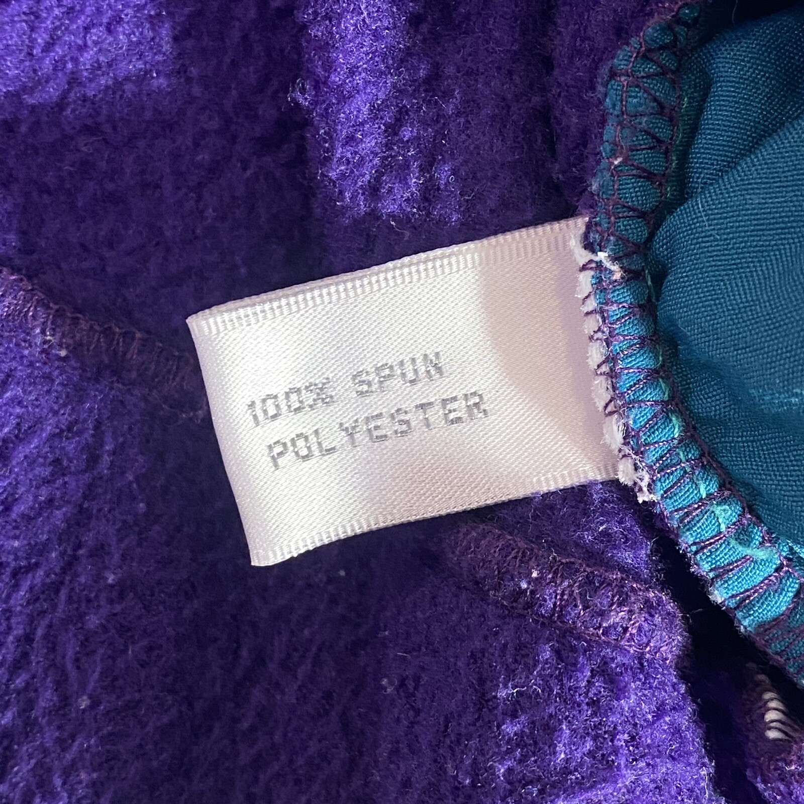 Vintage 90’s Venezia Vitale Fleece Jacket Women’s 14/16 Purple Pink Blue Zip