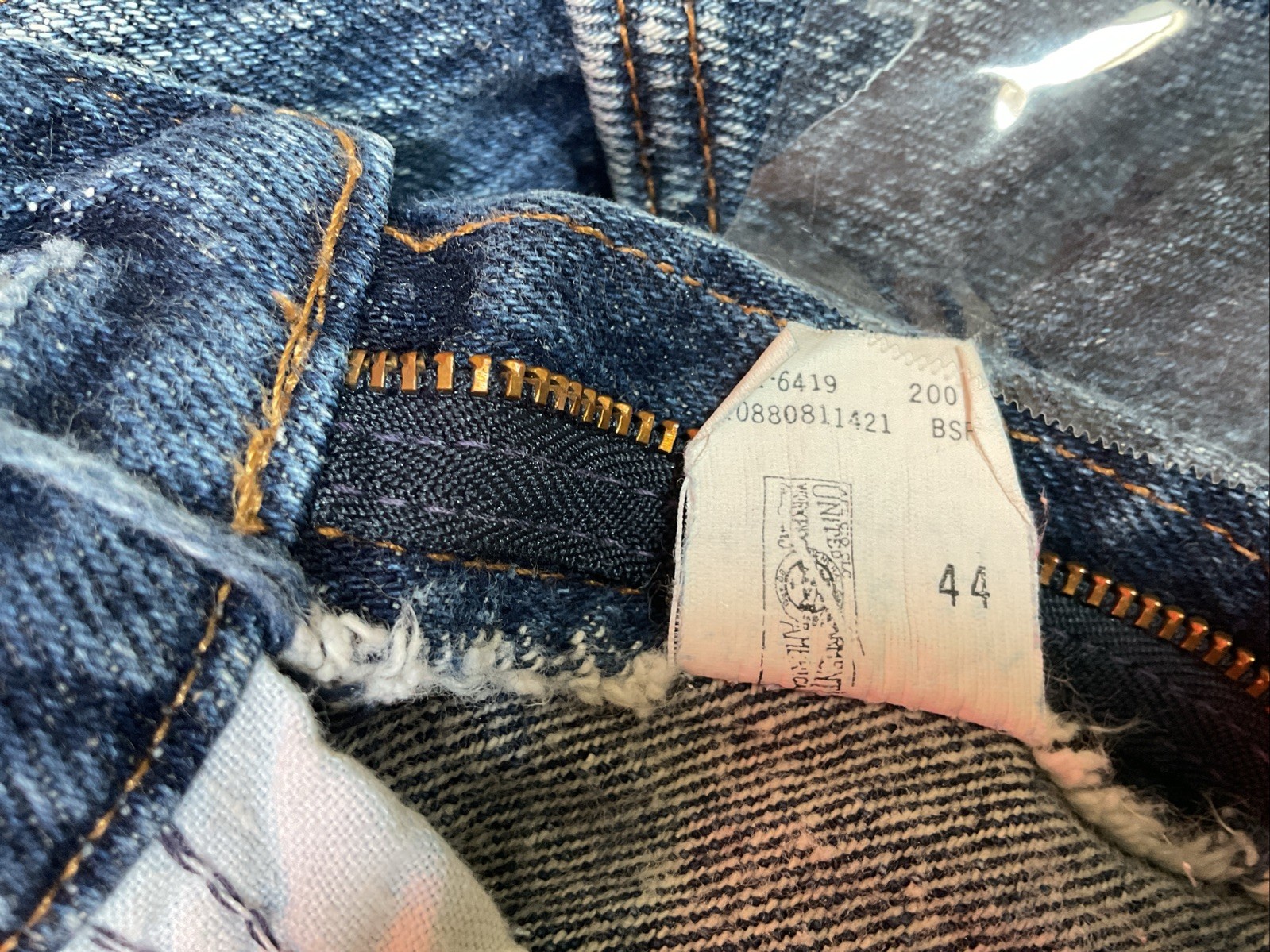 Vintage Lee Blue Jeans, 7 Ladies Medium , Made In USA,