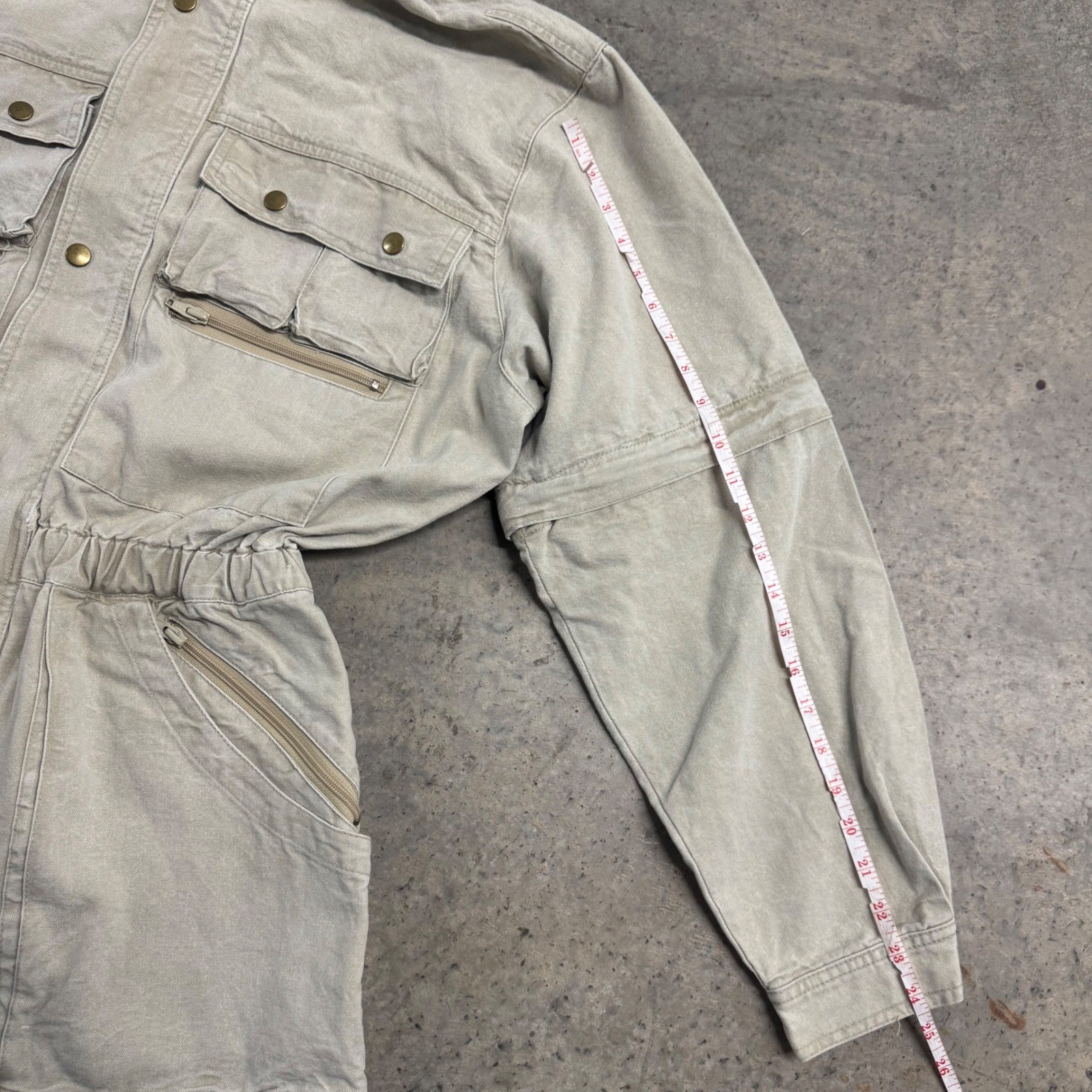 VTG Foreign Legion International Ways 80’s Khaki Cargo Romper S/L Safari