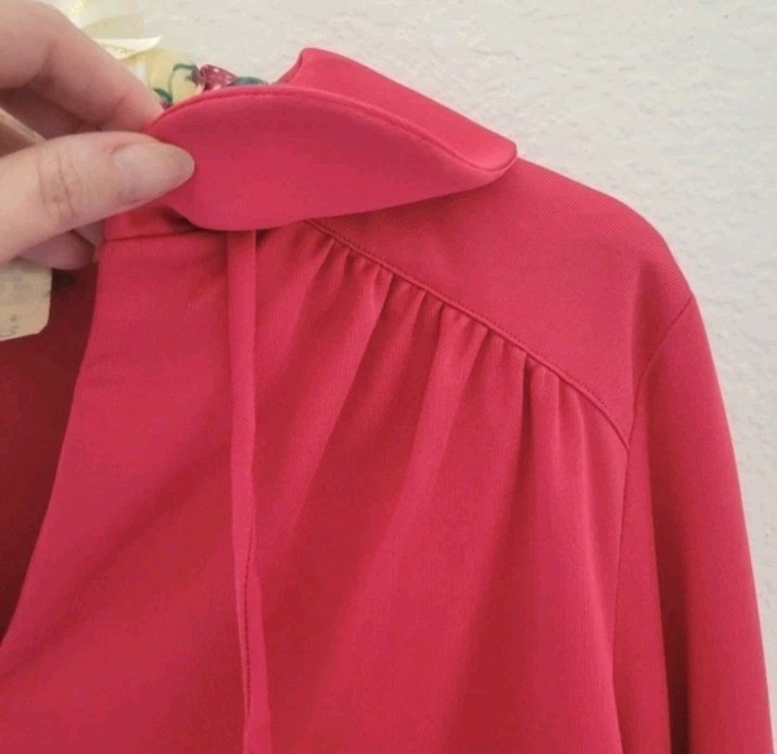 Vintage 60s 70s Peasant Top Balloon Sleeve Blouson Medium Matti of Lynne Boho