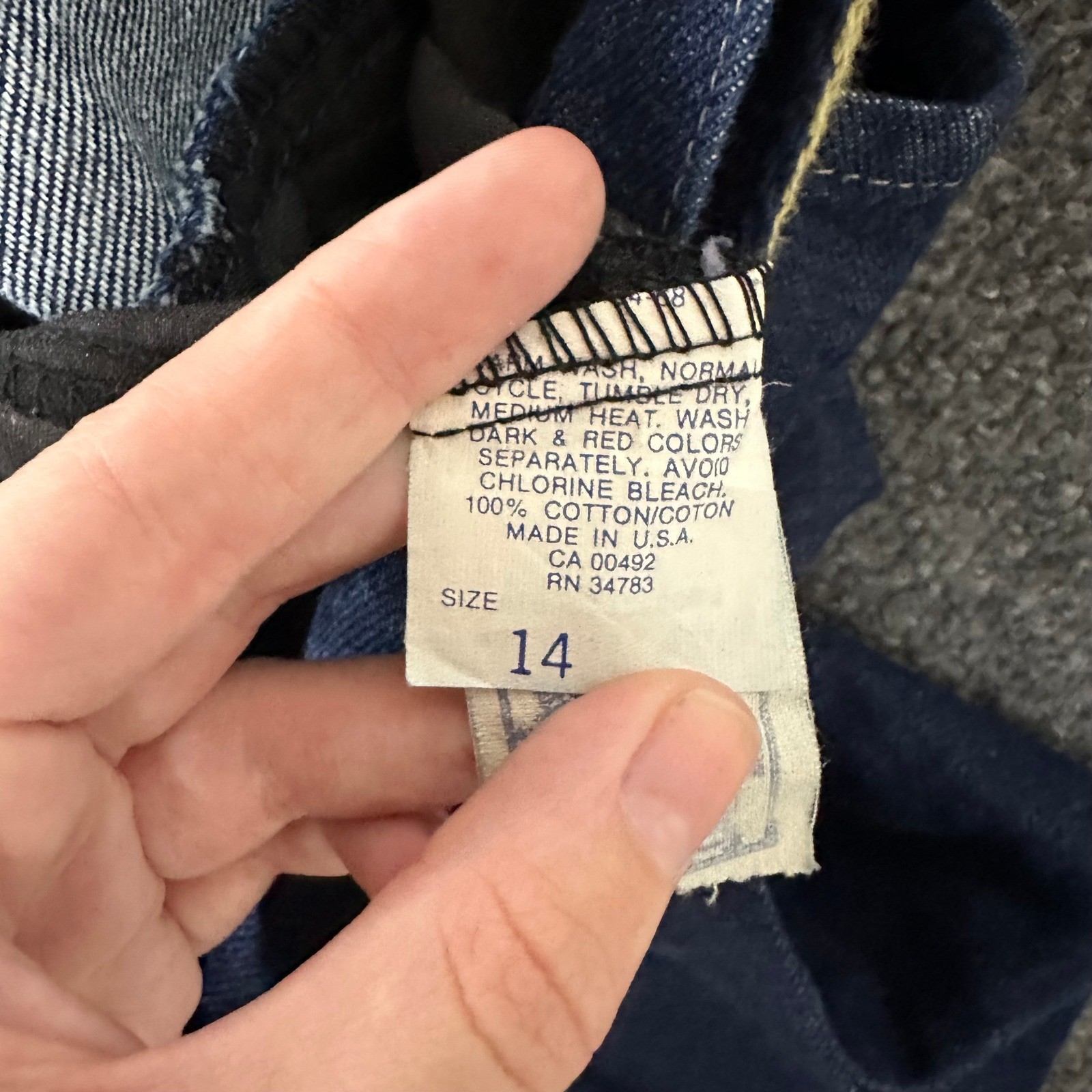 Vintage Denim Pants Womens Size 14 Blue High Waisted Pleated Belted