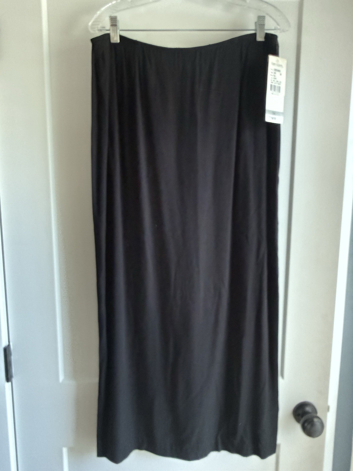 Vintage 1980s Karen Kane Black Long Skirt Sz 14