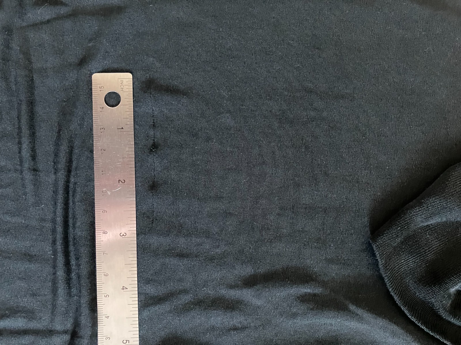 Vintage Lands’ End Silk Base Layer Shirt Women’s M Black Turtleneck Lightweight