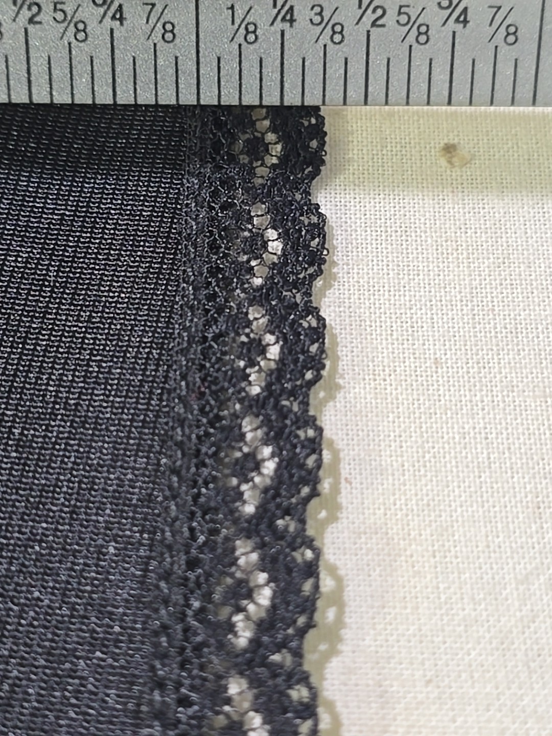 Nylon Half Slip Vintage Vanity Fair Black Single Seam Slit Waist 26″-32″ L 30″