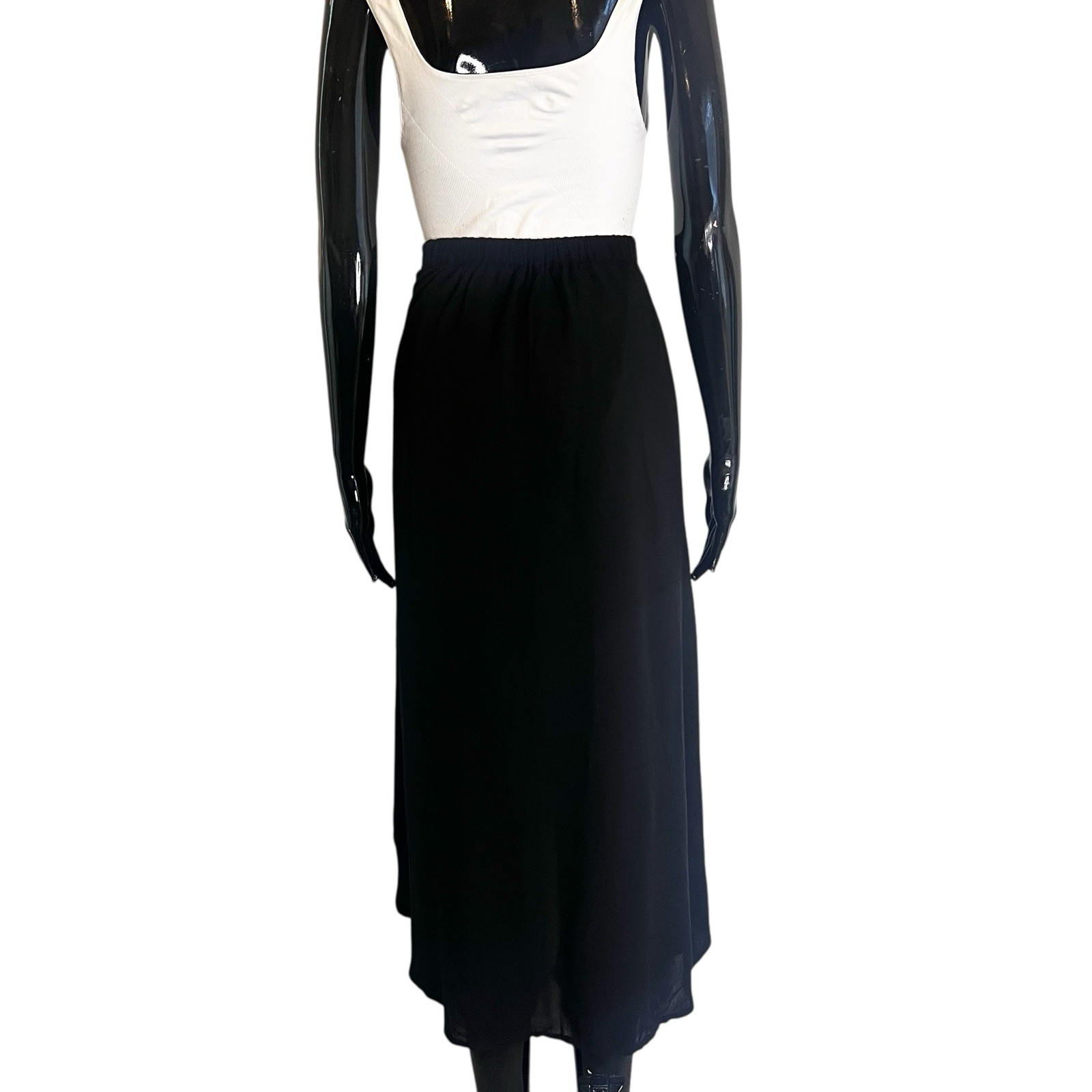 Black Women Flowing Gaucho Pant Wrapper