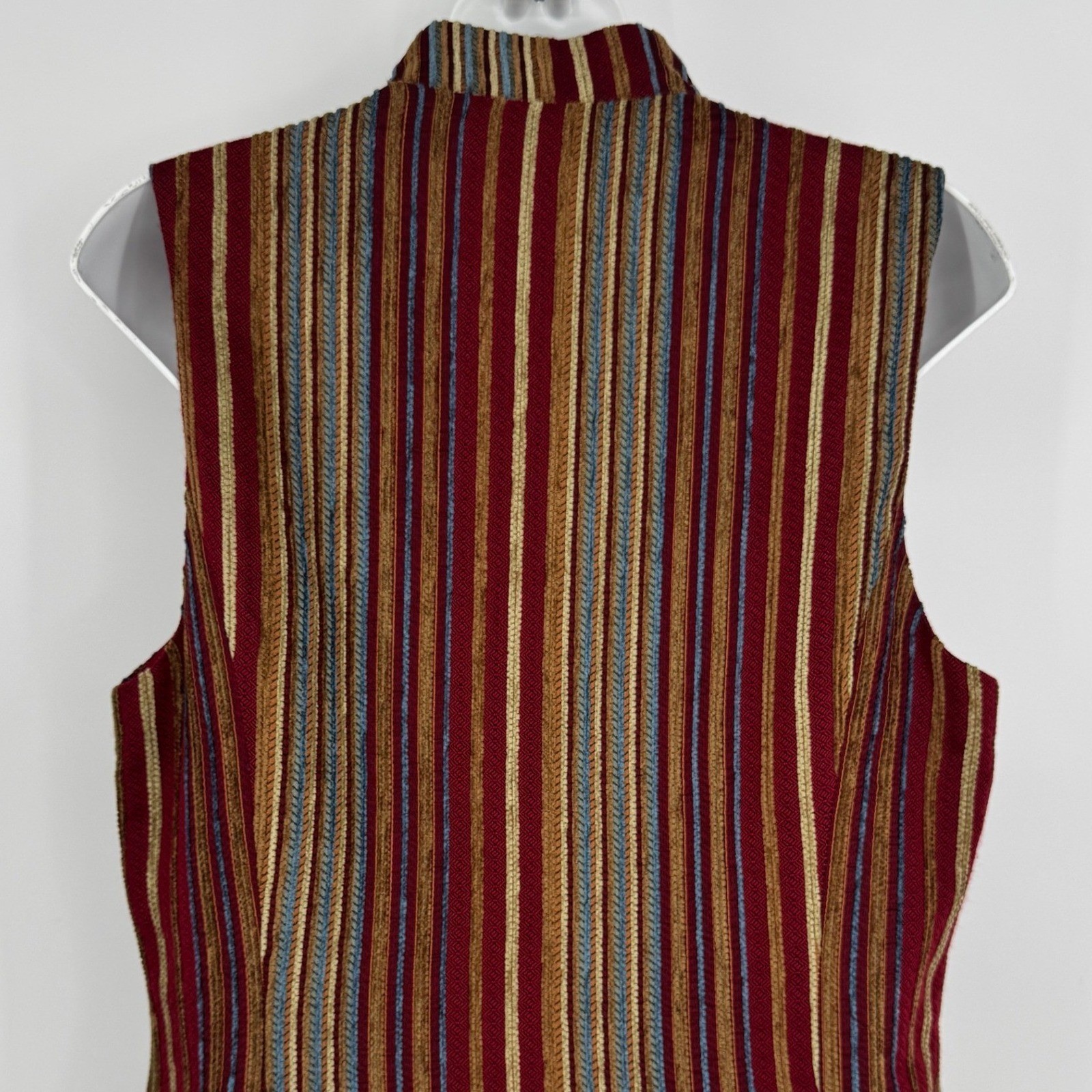 Vintage Tapestry Button Front Vest Size 8 Western Cowgirl Boho 70s Union Made