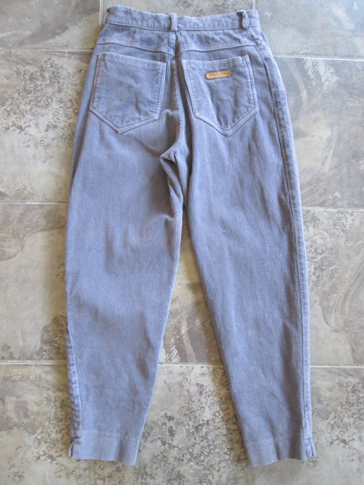 Vintage JouJou Corduroy Pants 9/10 26×27 Mom High Waist Purple Pleated Tapered