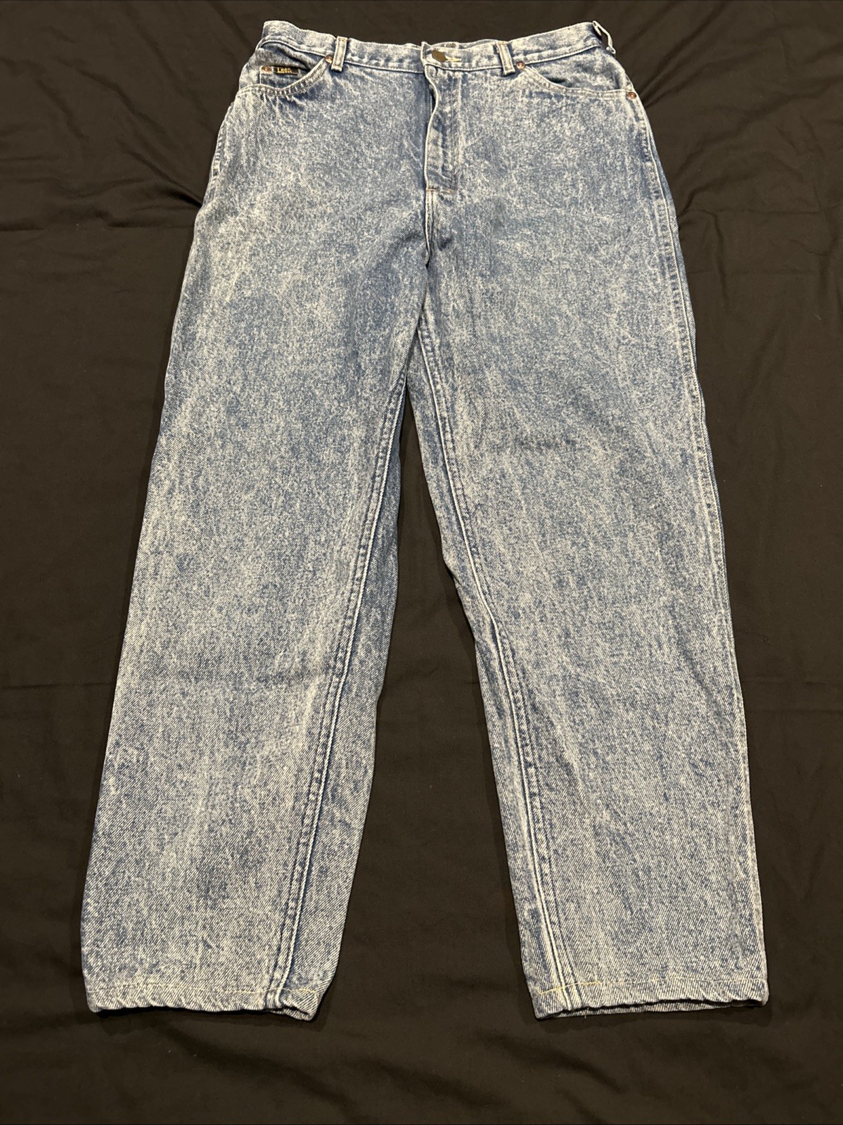 Vintage Womens Lee Rider Mom Jeans 30 X 27 Dark Wash 80’s 90’s B8