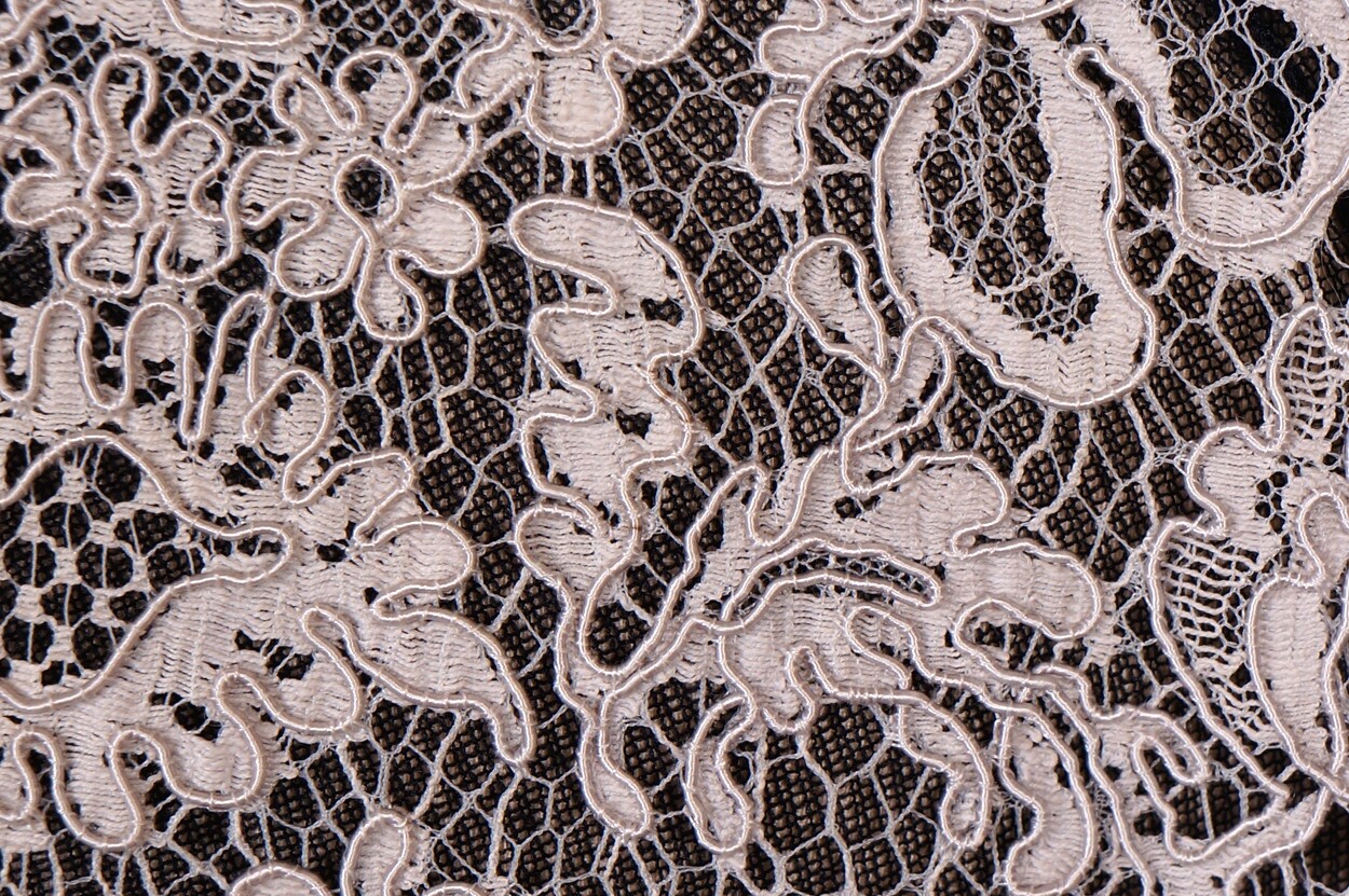 1950s Alencon Lace Blouse – Gray – M