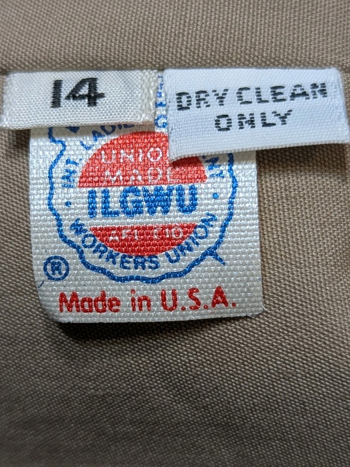 VTG Weatherwear by Russel Taylor Coat Union Made USA Size 14