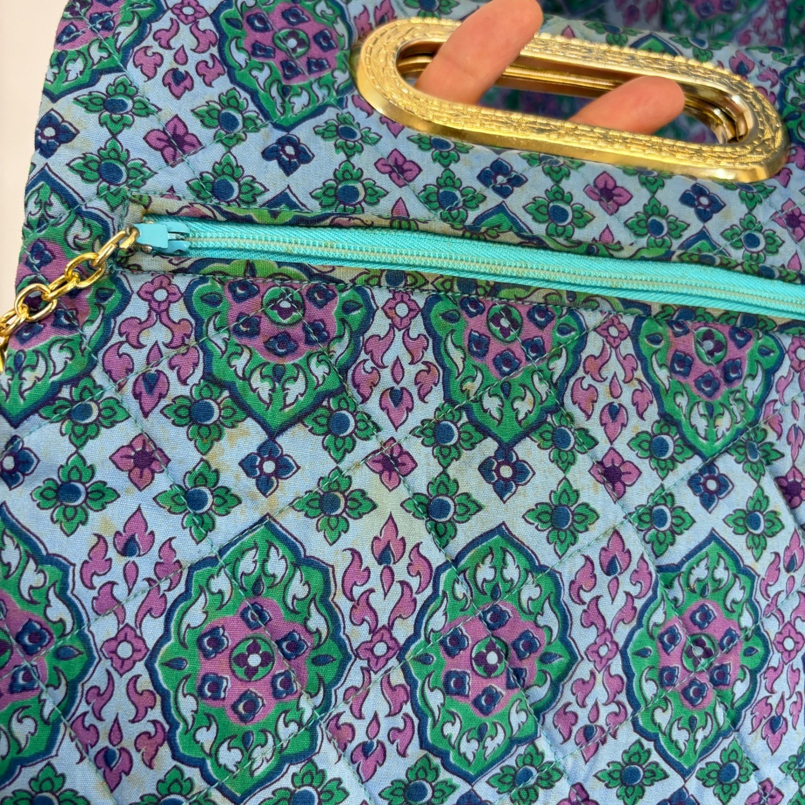 Vintage 60s 70s Cottage Shift House Dress Women Size 12 Boho Hippie Psychedelic