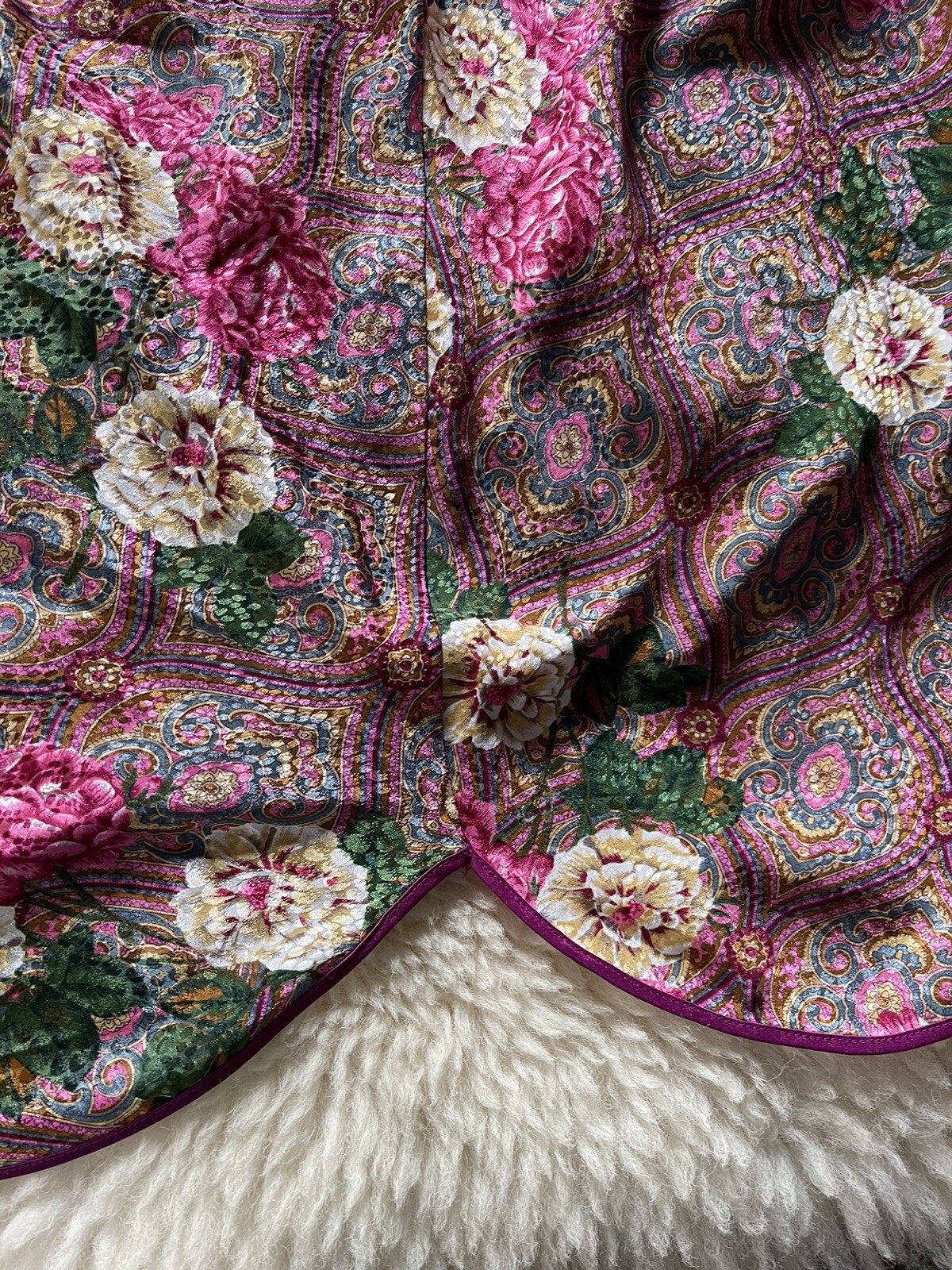 Vintage maidenform floral Satin lingerie slip dress Large USA