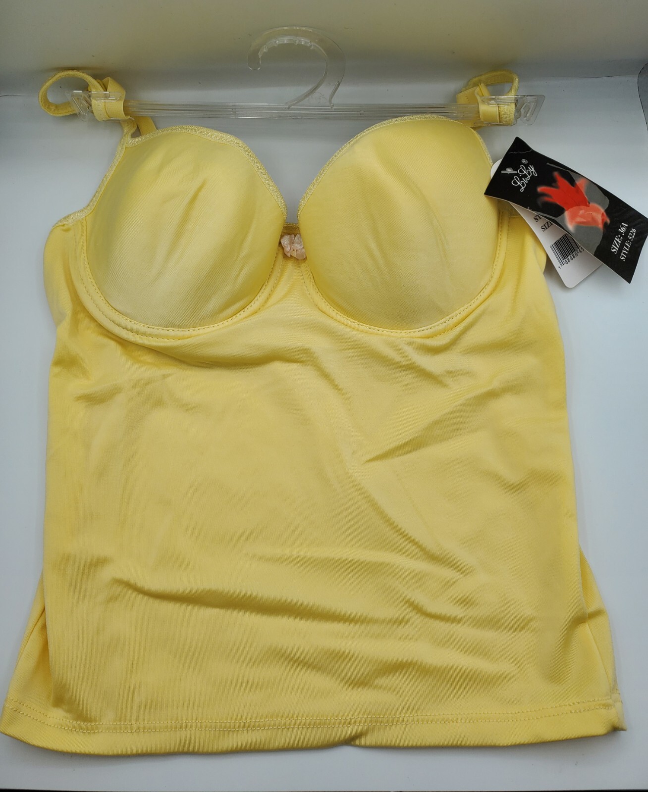 LiLy Underwire Cami Camisole Top Style 5226 – Yellow NWT