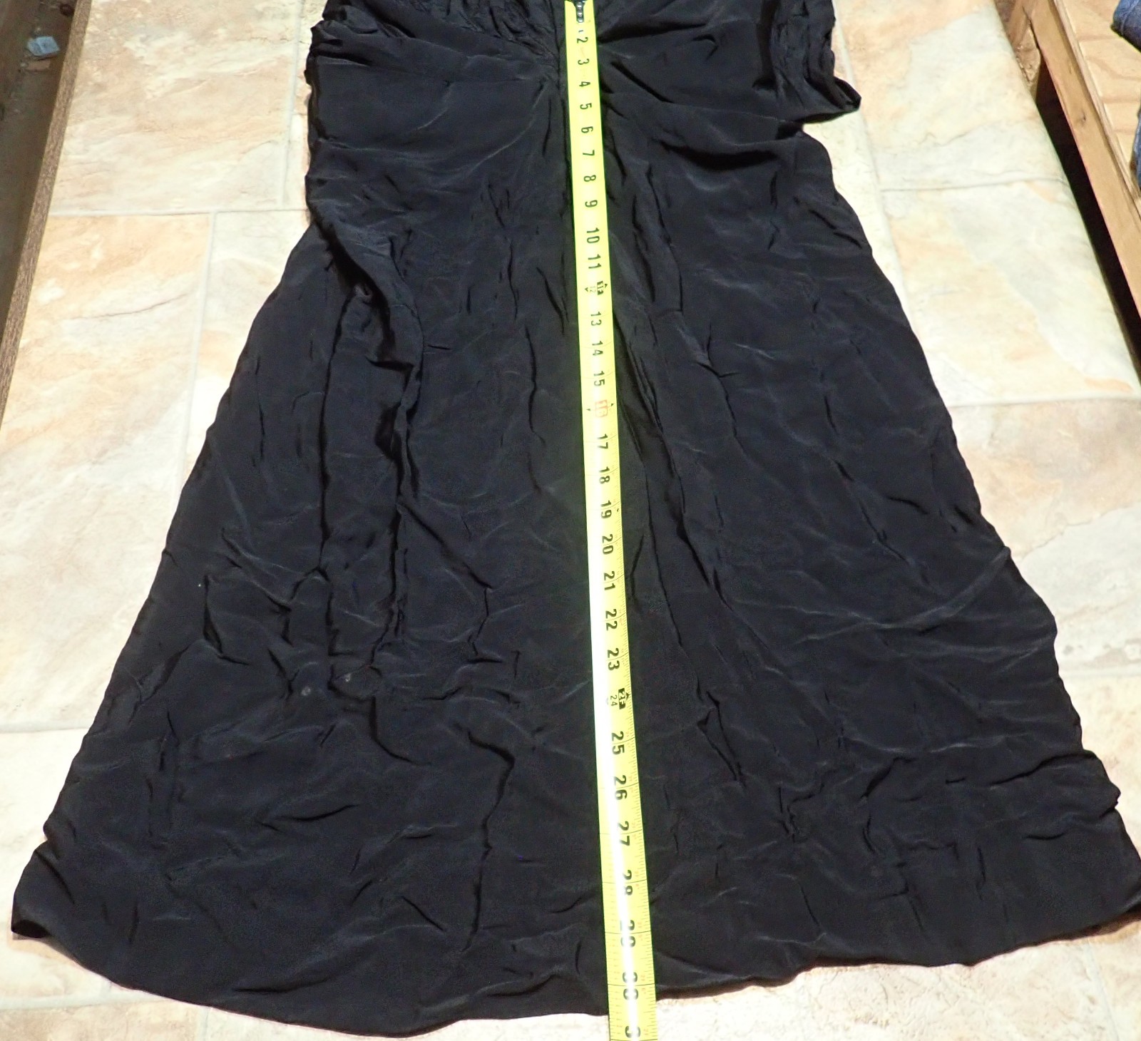 Rare Vintage 1950s 60s MCM Black Crepe Wiggle Cocktail Dress – Velvet Trim XS