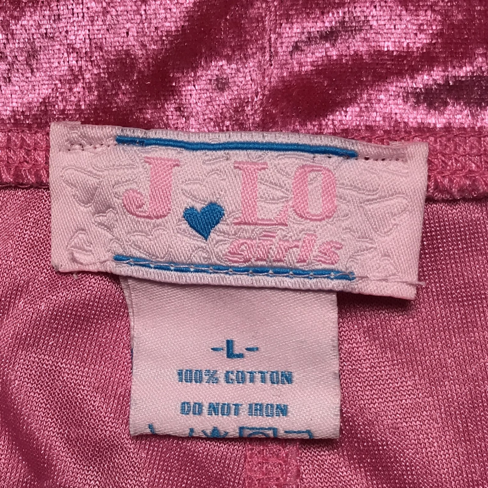 J-Lo Diva Girls Hot Pink Vintage Pants & Top Set Size Large New Vintage Stock