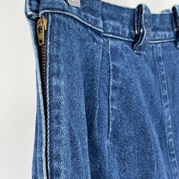 Vintage 90s Denim Pencil Skirt Retro Classic Small 26 Western Timeless Country