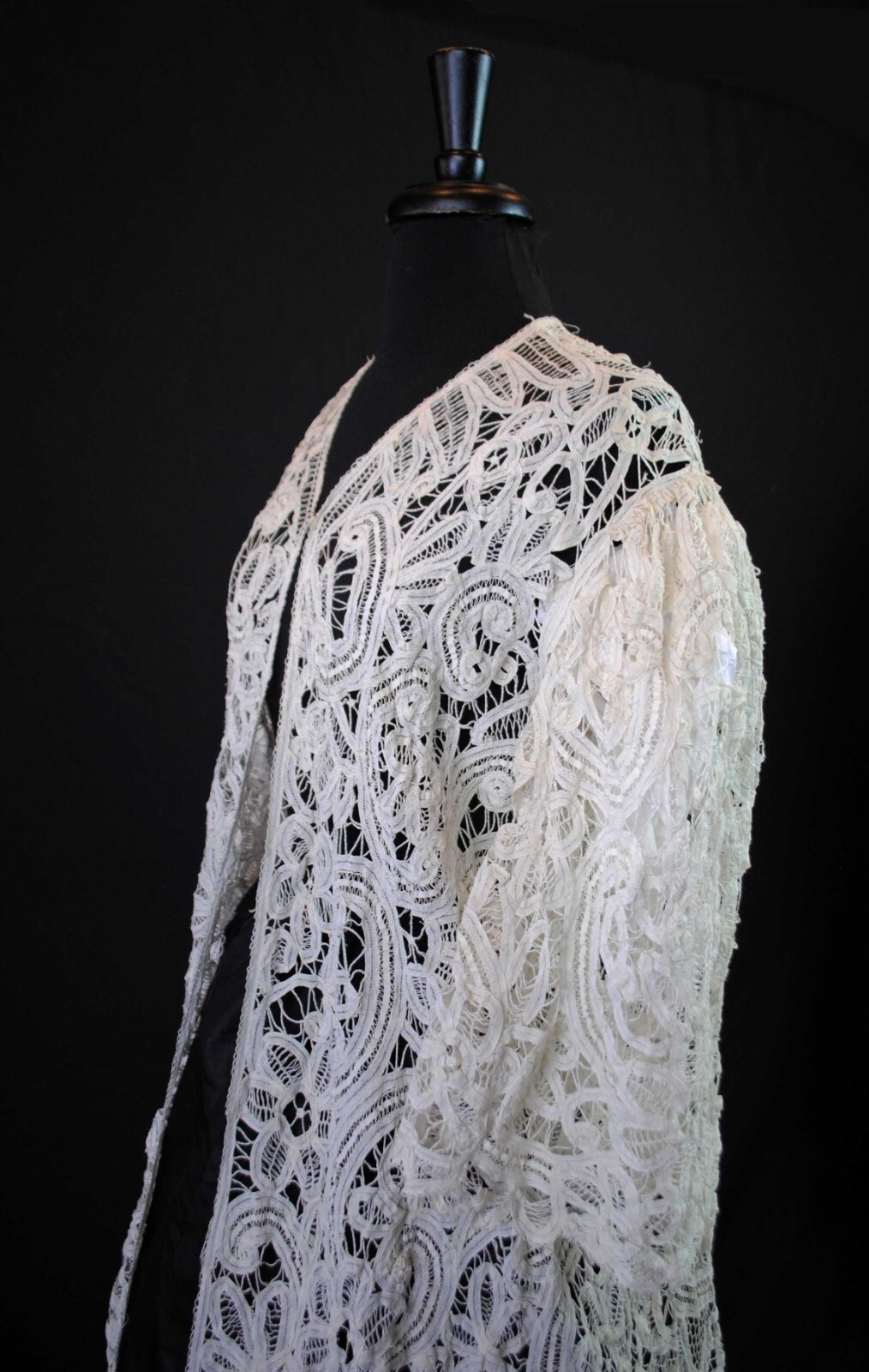 EDWARDIAN BATTENBURG TAPE LACE COAT 1915