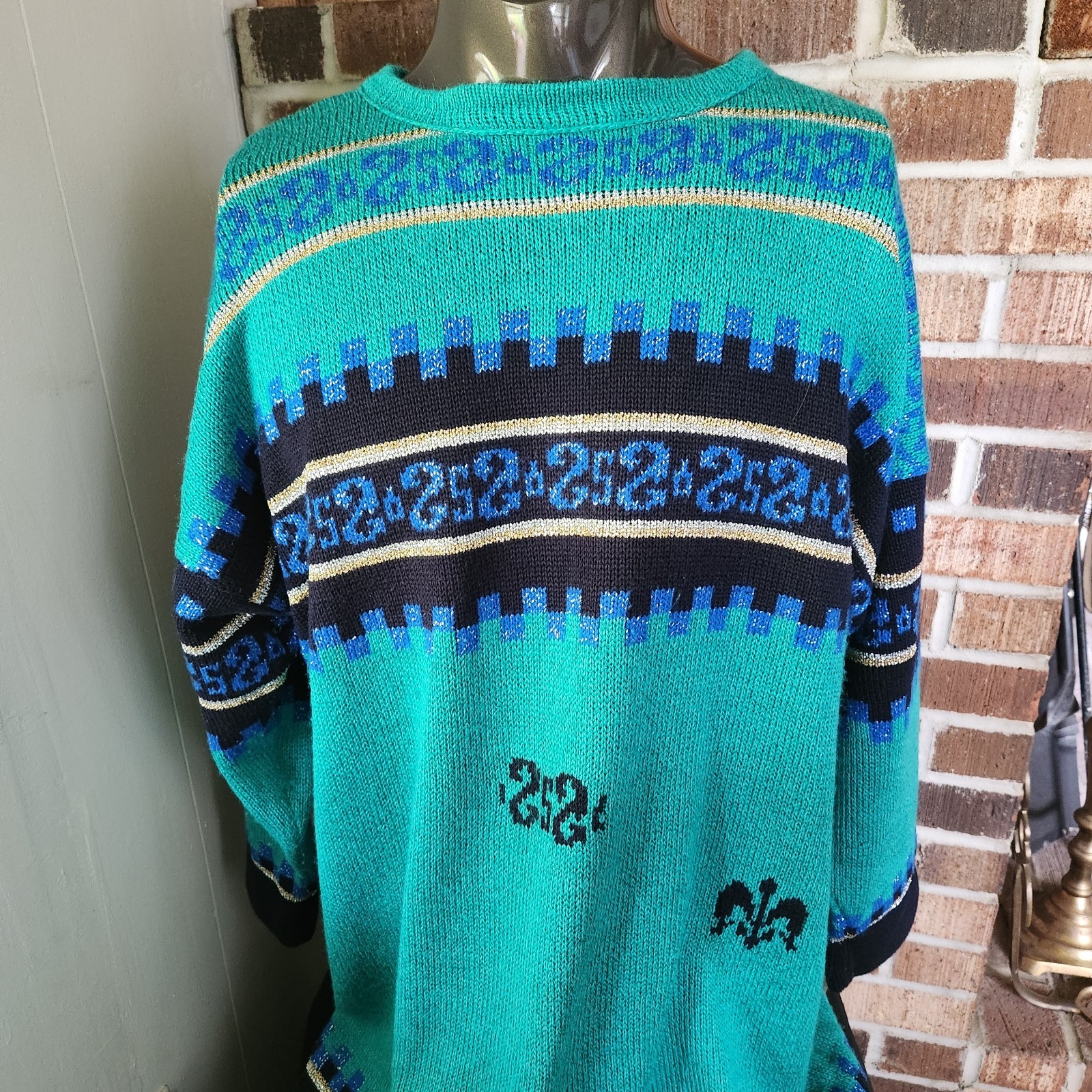 Vintage Oversized Boxy Avant-Garde Knit Sweater 80s-90s Handmade Europe L-XL