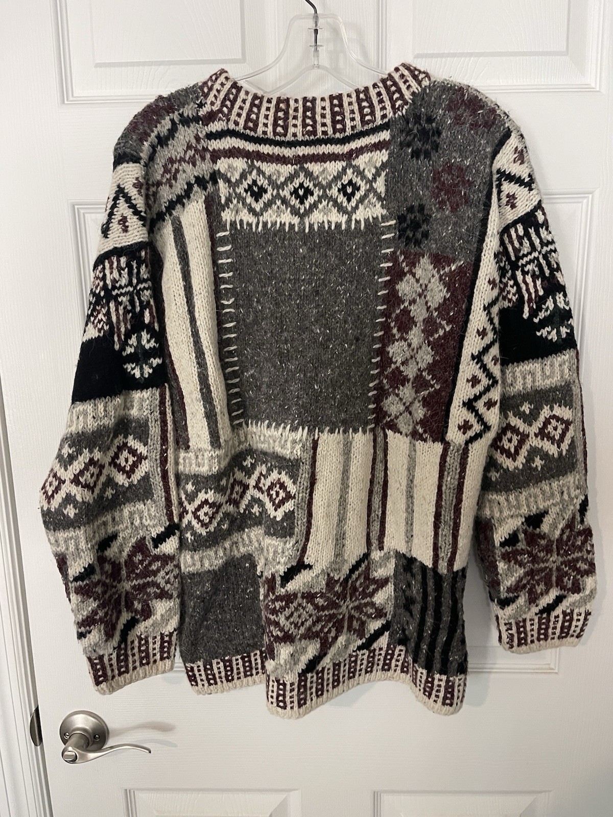Vintage 90s Ninon De Lenclos Acrylic Wool Angora Nylon Knit Pullover Sweater M