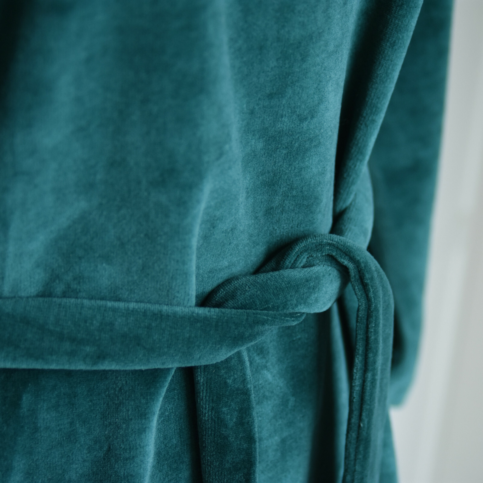 Vintage Velour Belted Dress by Gertrude Davenport W/Pockets Sm