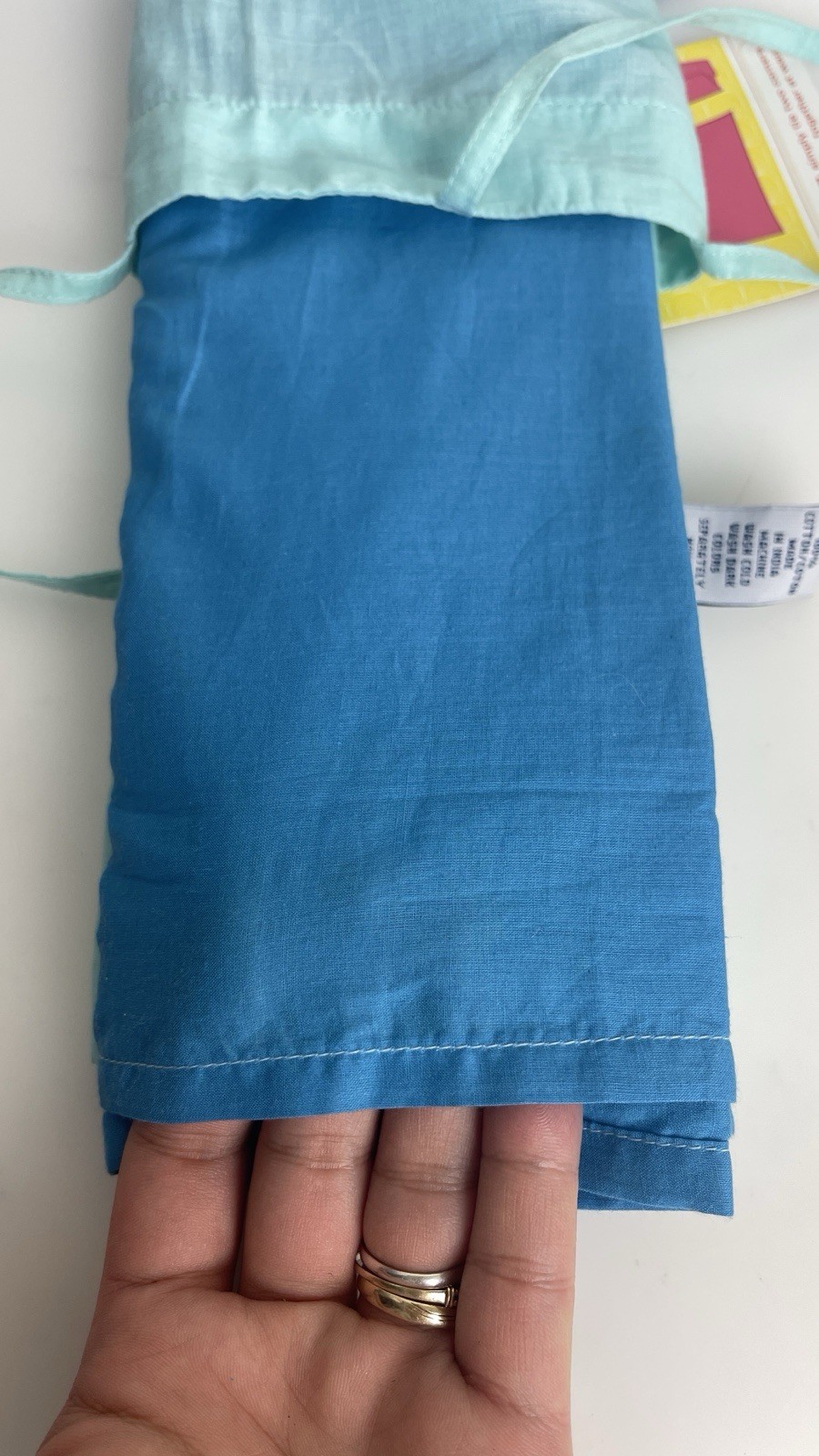 RARE 90s Y2K OLD NAVY 100% Cotton Classic Sarong Beach Cover Up w Matching Bag