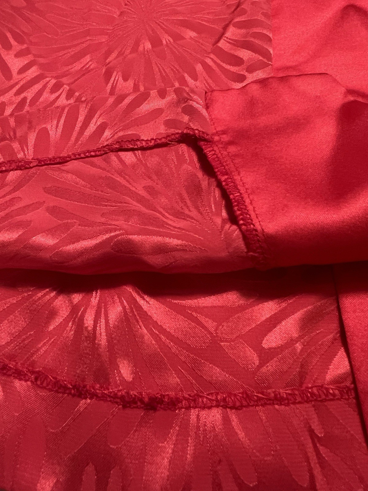 Georgette Trabolsi Orange/Fuchsia Long Robe Petite Starburst Neiman Marcus EUC