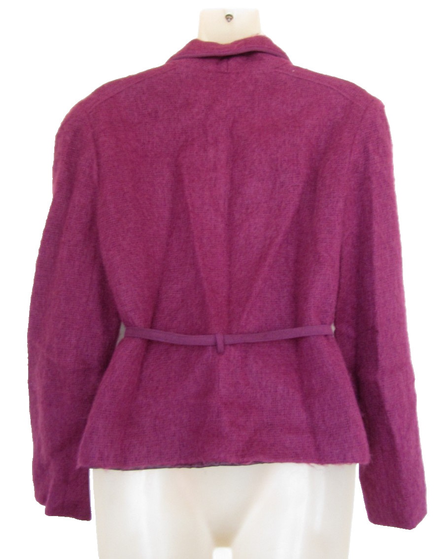 Gino Rossi for WILSON Vintage Union Made ILGWU Fuzzy Purple Blazer