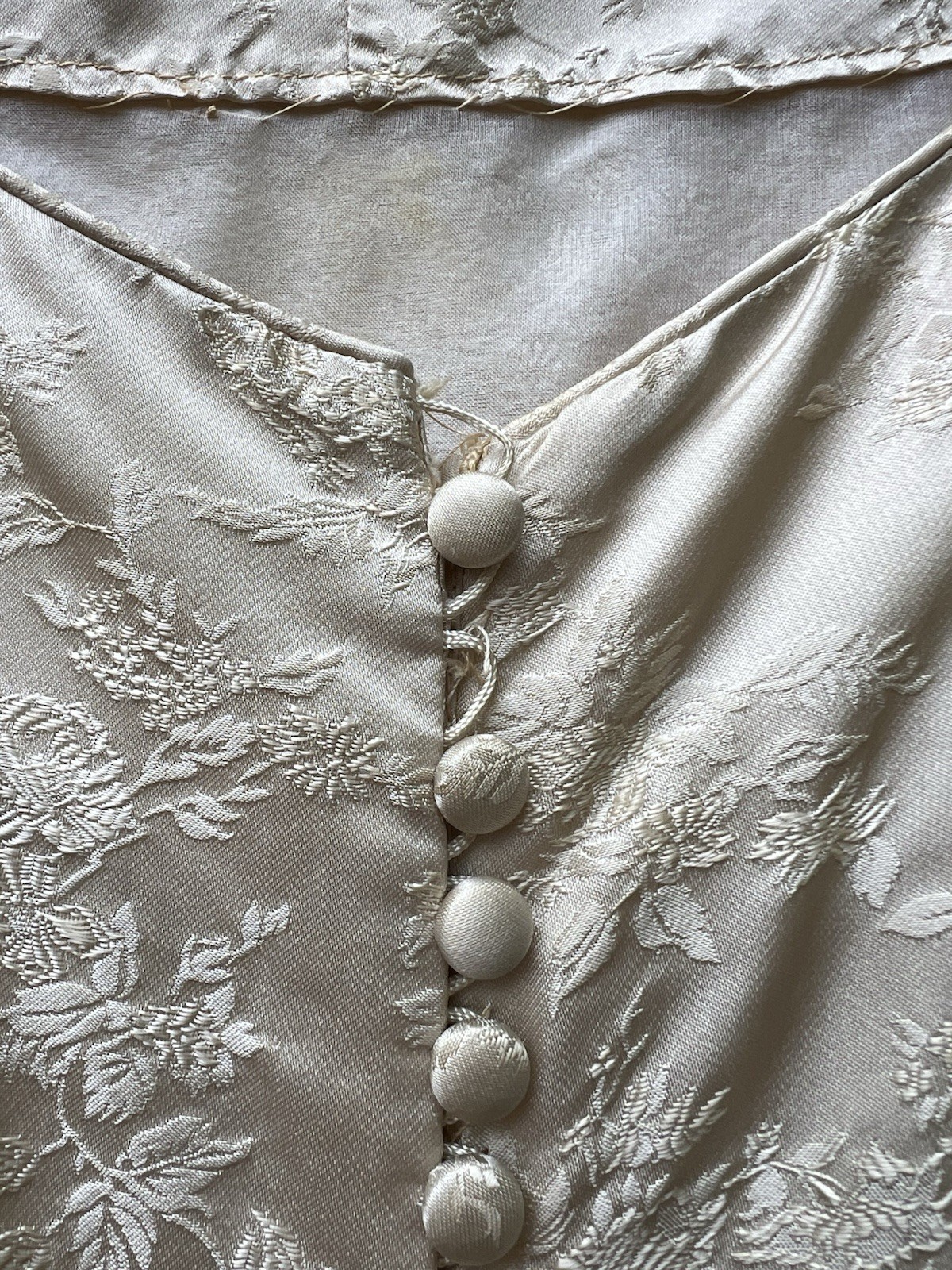 Vintage Wedding Dress Size S/XS Ivory Floral