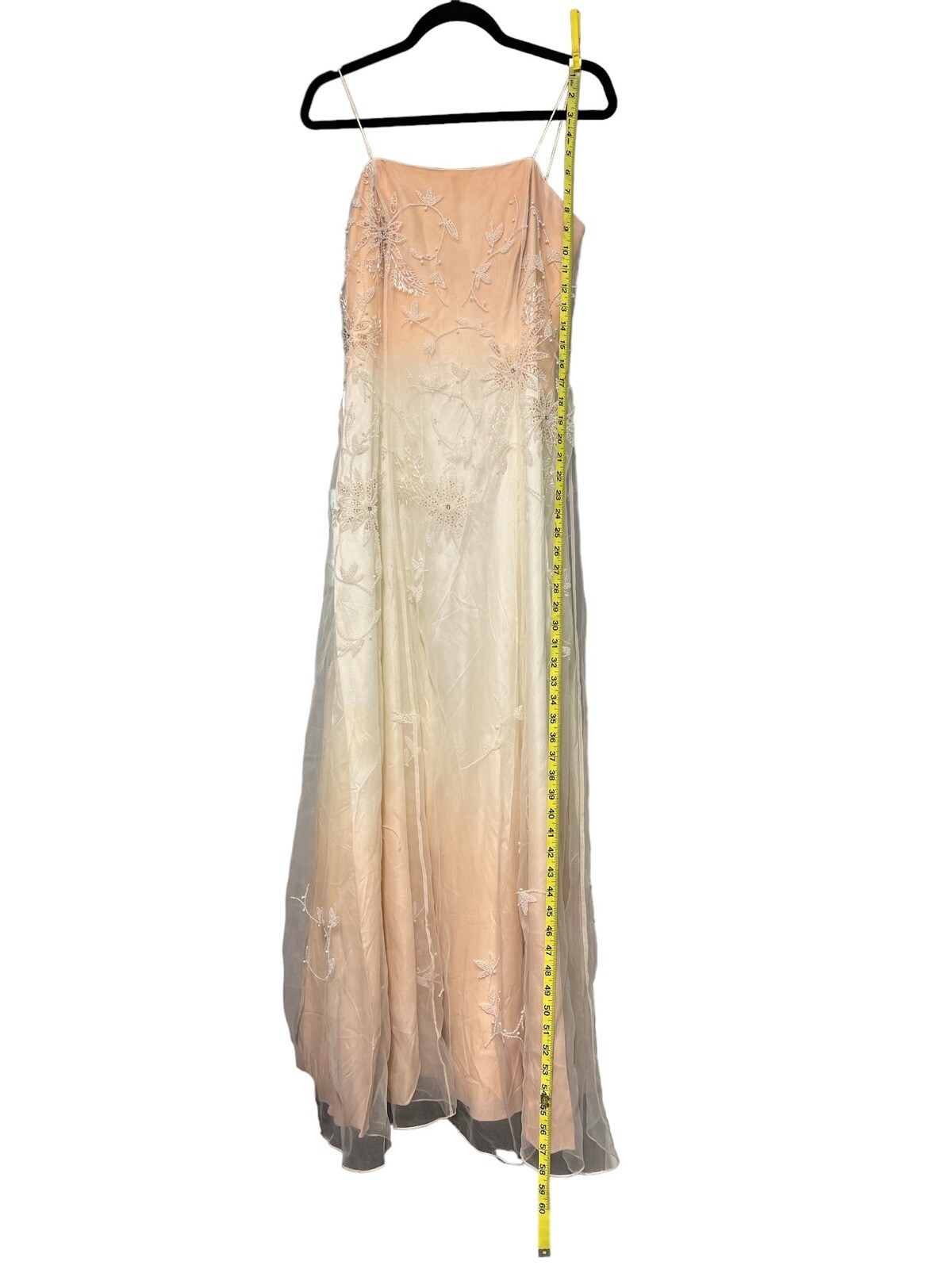 Very Rare Vintage Diane Freis Ombré Pink Formal Dress-flawed-no Size Tag