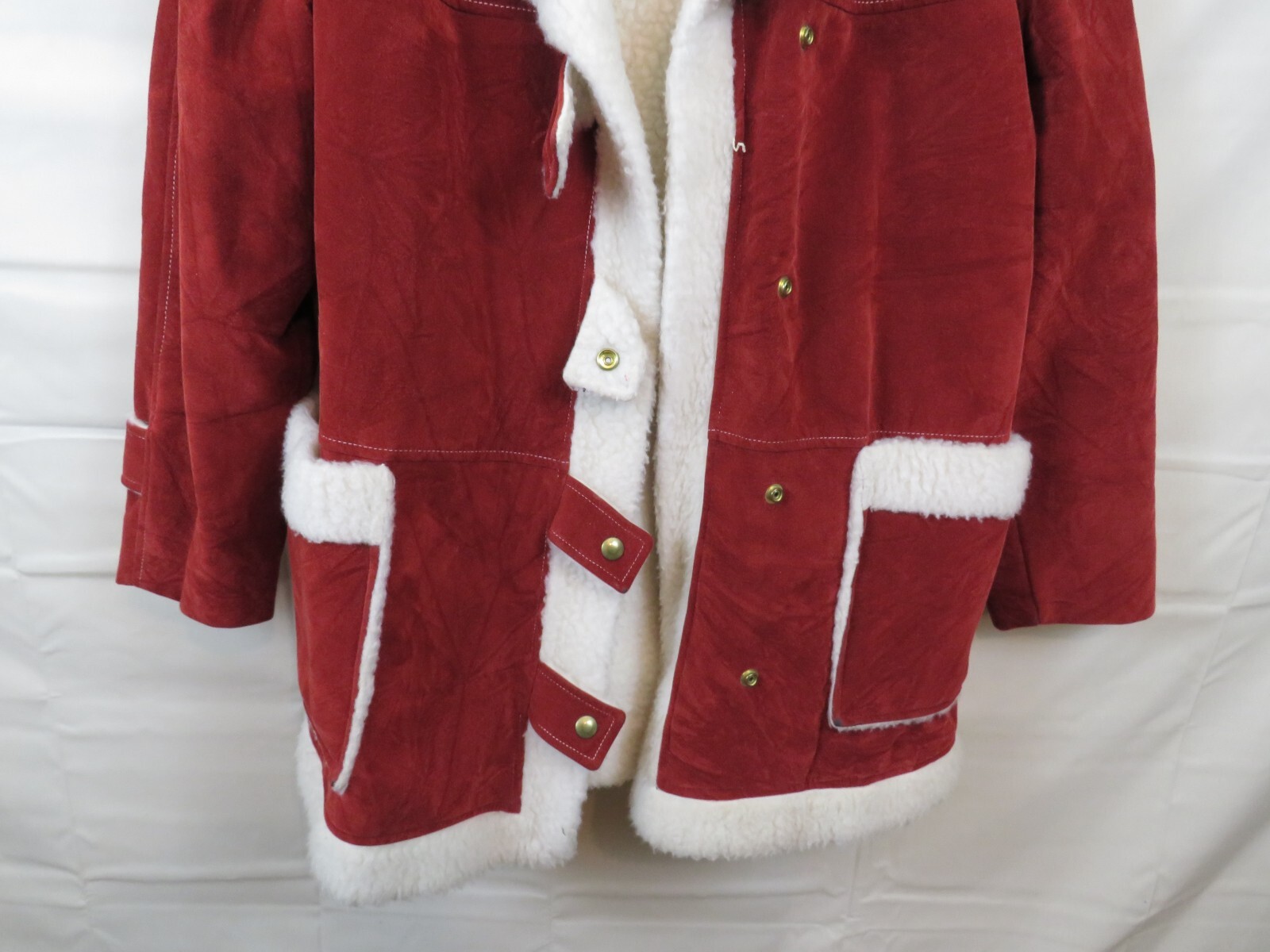 Vintage 60s Dee Dee Deb Red sherpa lined Union made USA Women’s Size Medium 9
