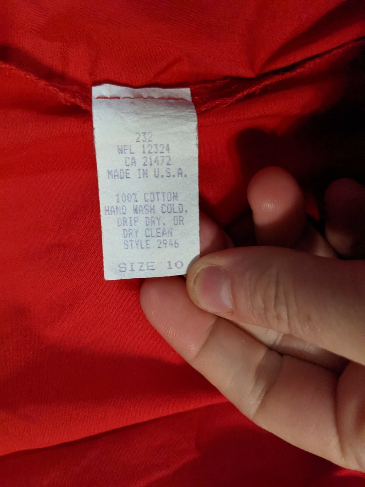 VTG Howard Wolf Dallas Red Western Cowboy Shirt Embellished Studs Sz 10 Medium M