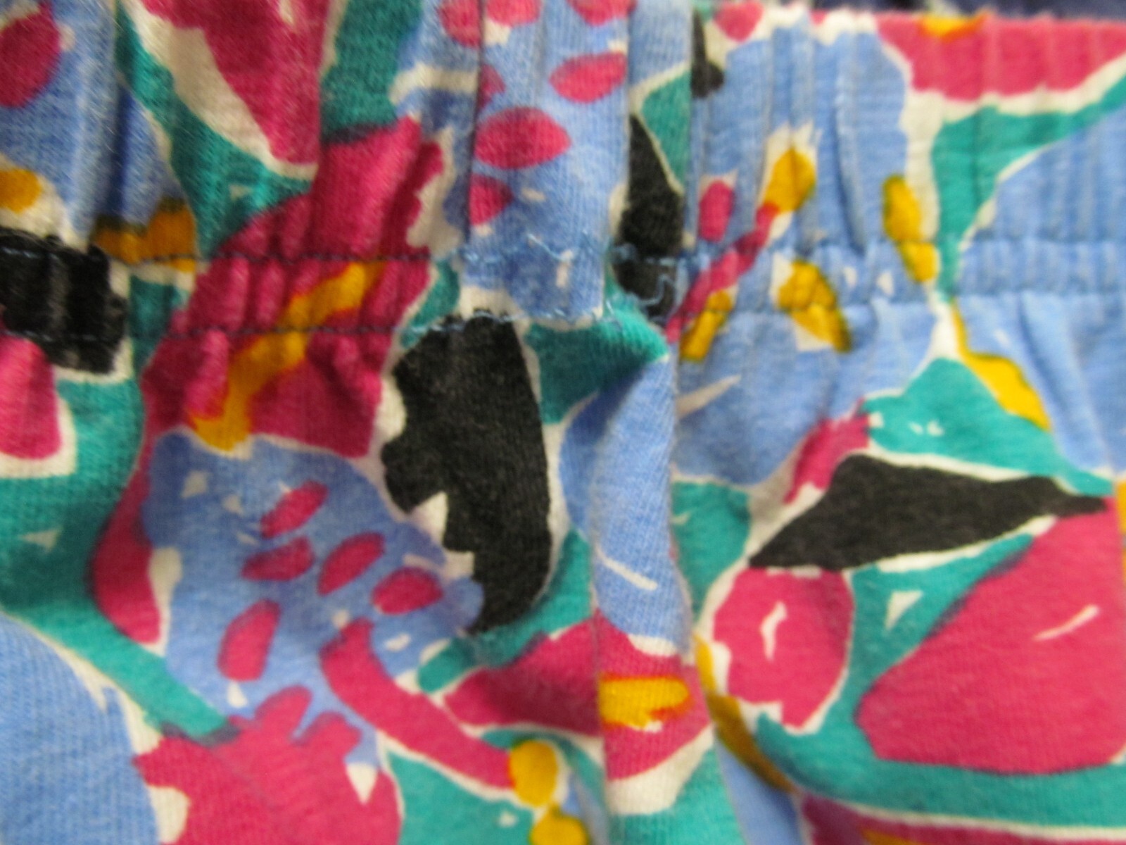 KEN DONE Art to Wear colorful SKIRT size SML vtg 80s
