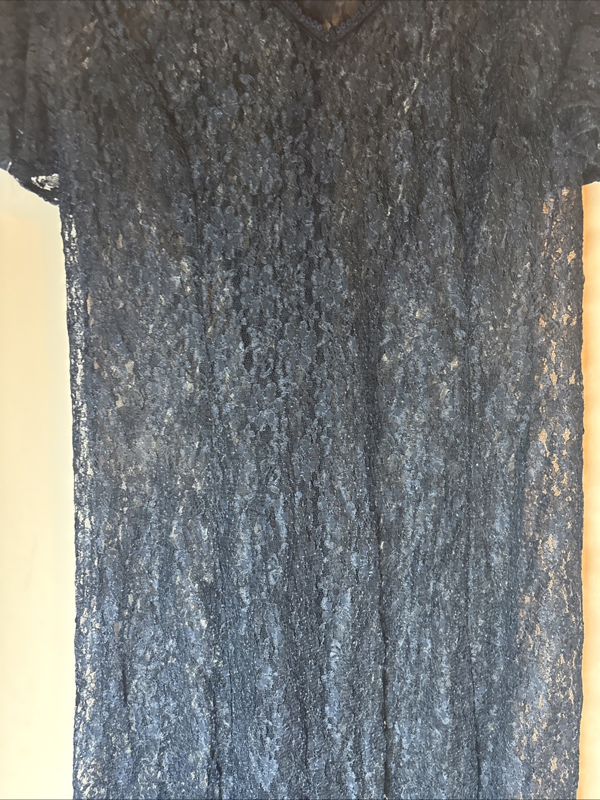 Vintage 90’s Dawn Joy Fashions Blue Whimsy Grunge Floral Lace Dress Size 18