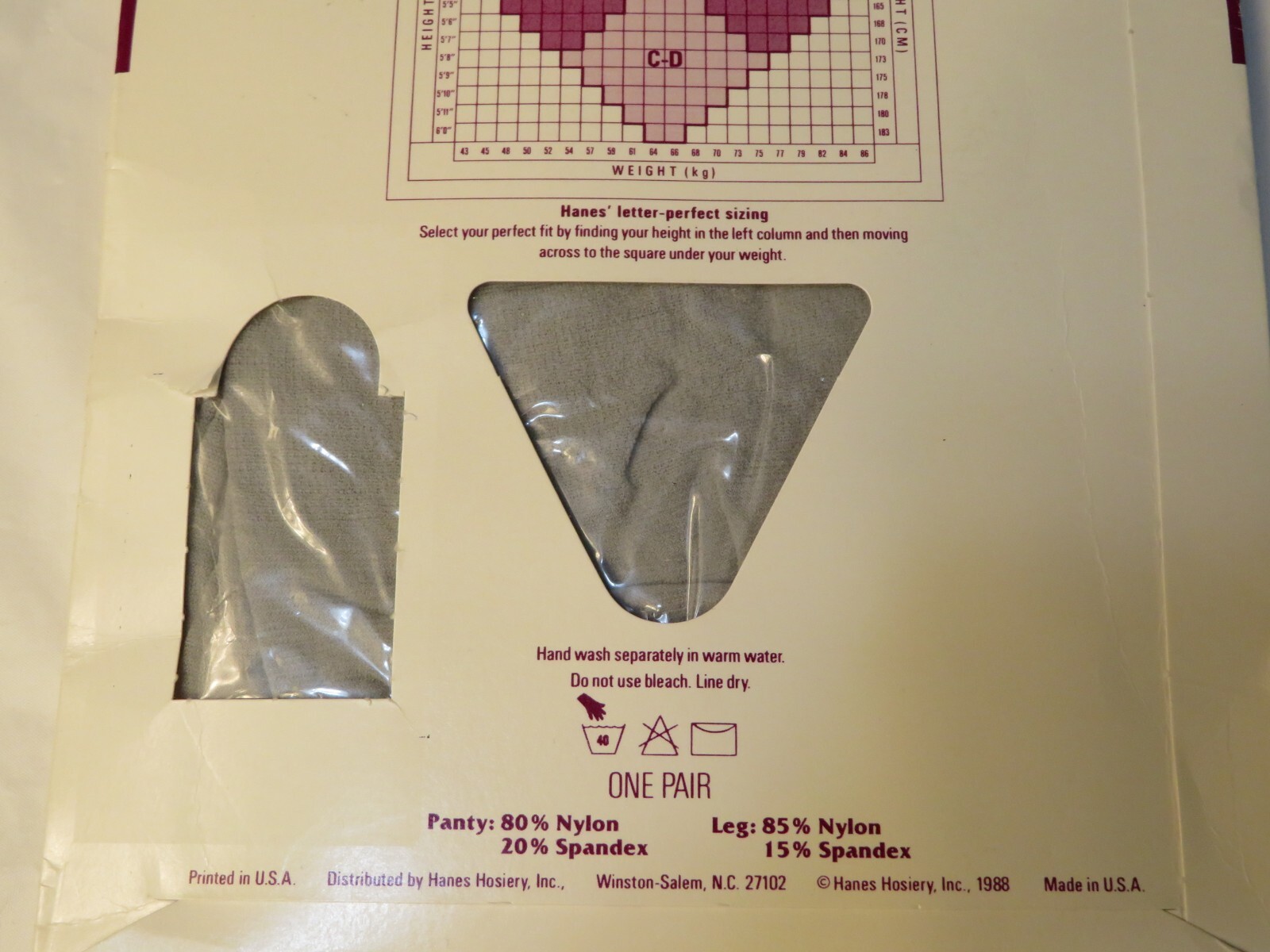 Nos Vintage Hanes Silk Reflections Grey Mist Nylons Pantyhose Dance Silky Gray A