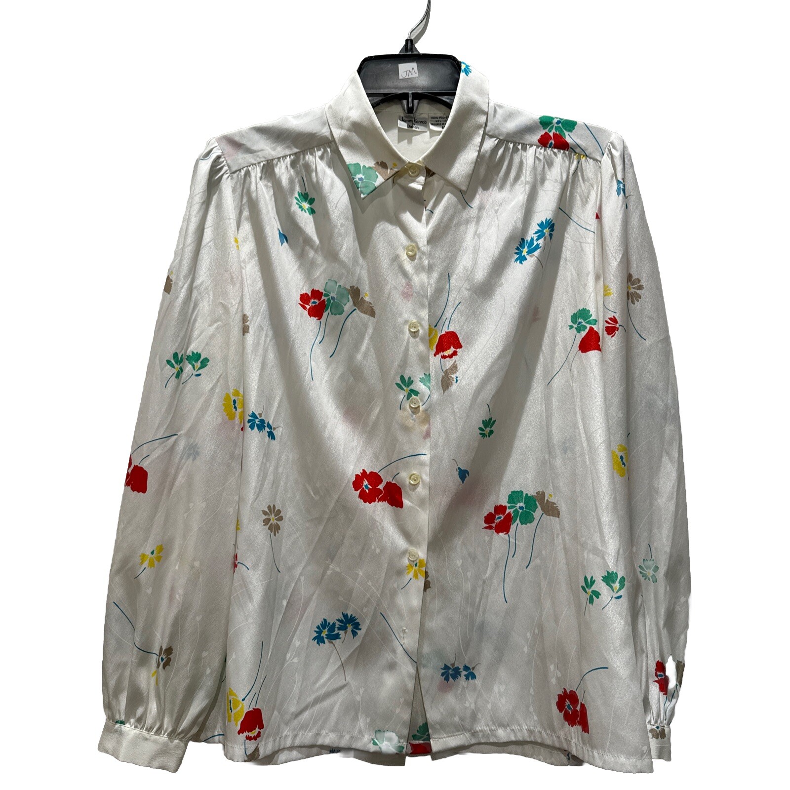 VTG James Kenrob By Dalton Womens sz10 Long Sleeve Button Down 80’s secretary