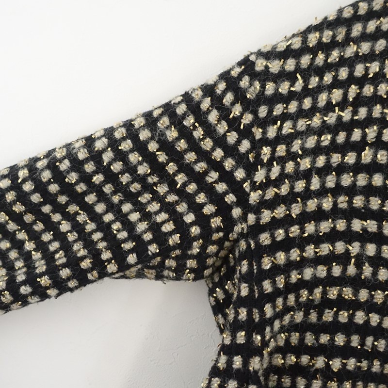 nooy Lurex-blend Collarless Coat (jk25-2601-41)