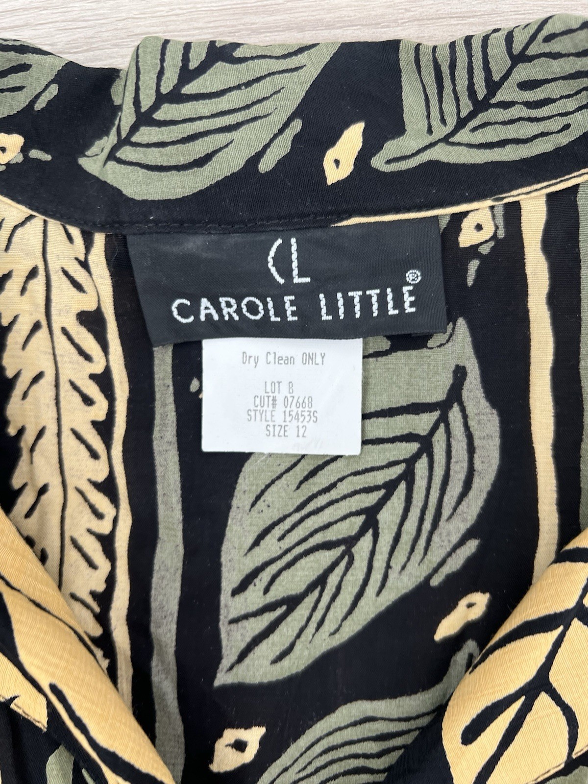 Carole Little Womens Blouse Top Size 12 L Boho Vintage 100% Rayon