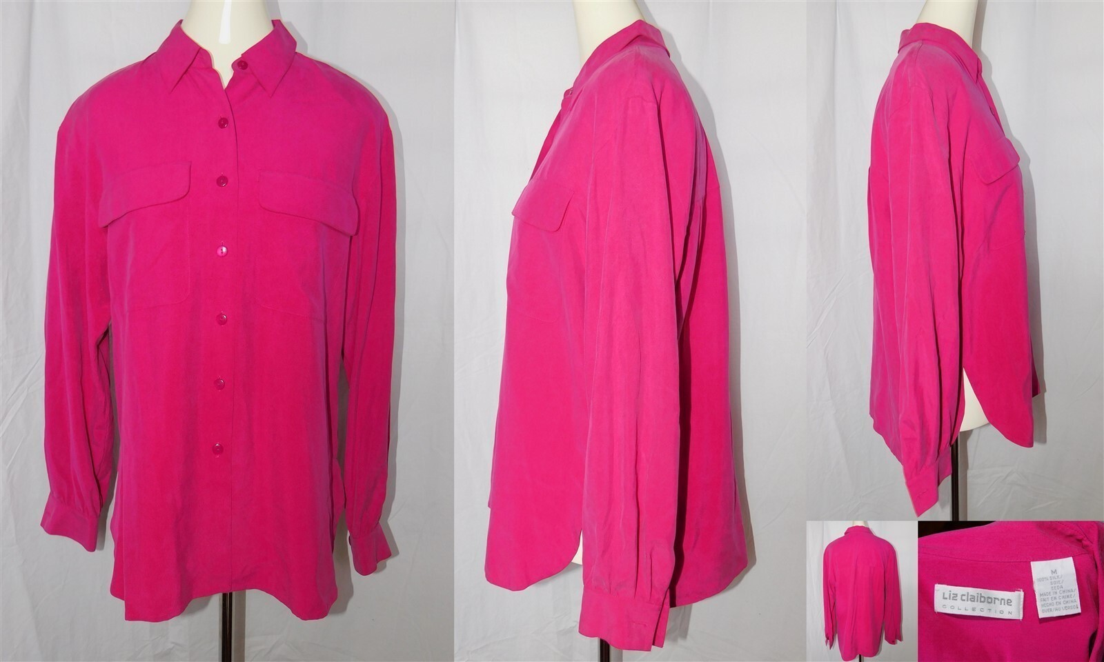 LOT Vtg 1990s Teal Pink Black Bright Top Skirt Womens Evan Picone Neiman Marcus