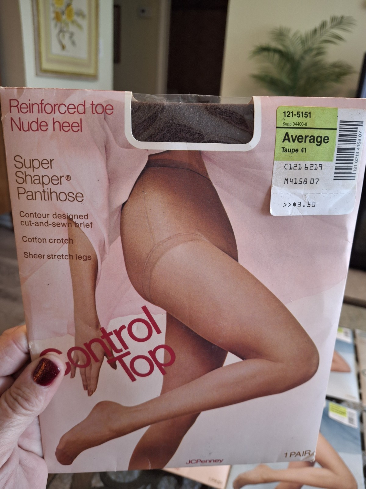 Lot Of 8 Vintage J.C. Penney Control Top Pantyhose Average Assorted Colors NEW