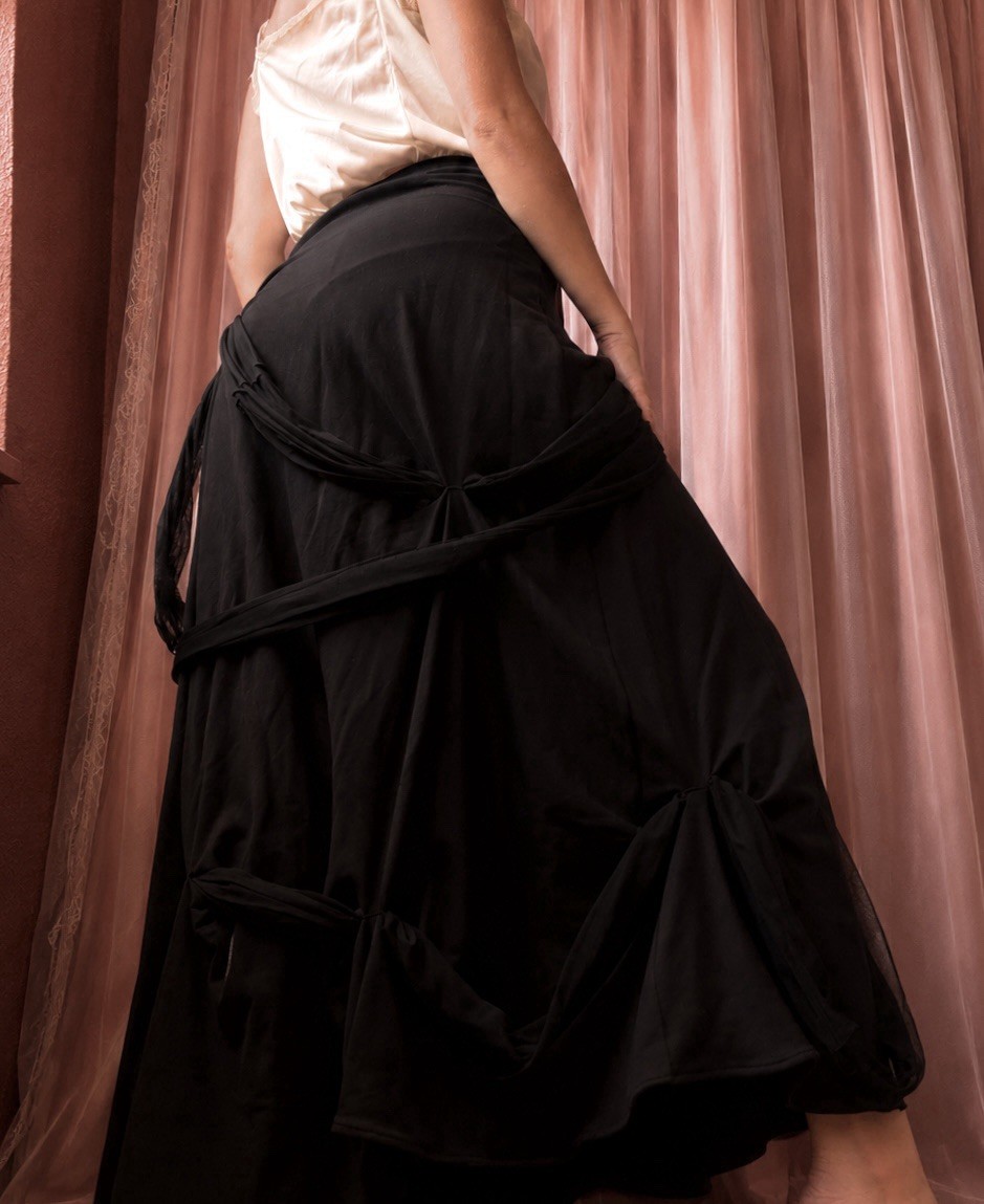 1990s Luna Luz Modal French Terry Avant-Garde skirt
