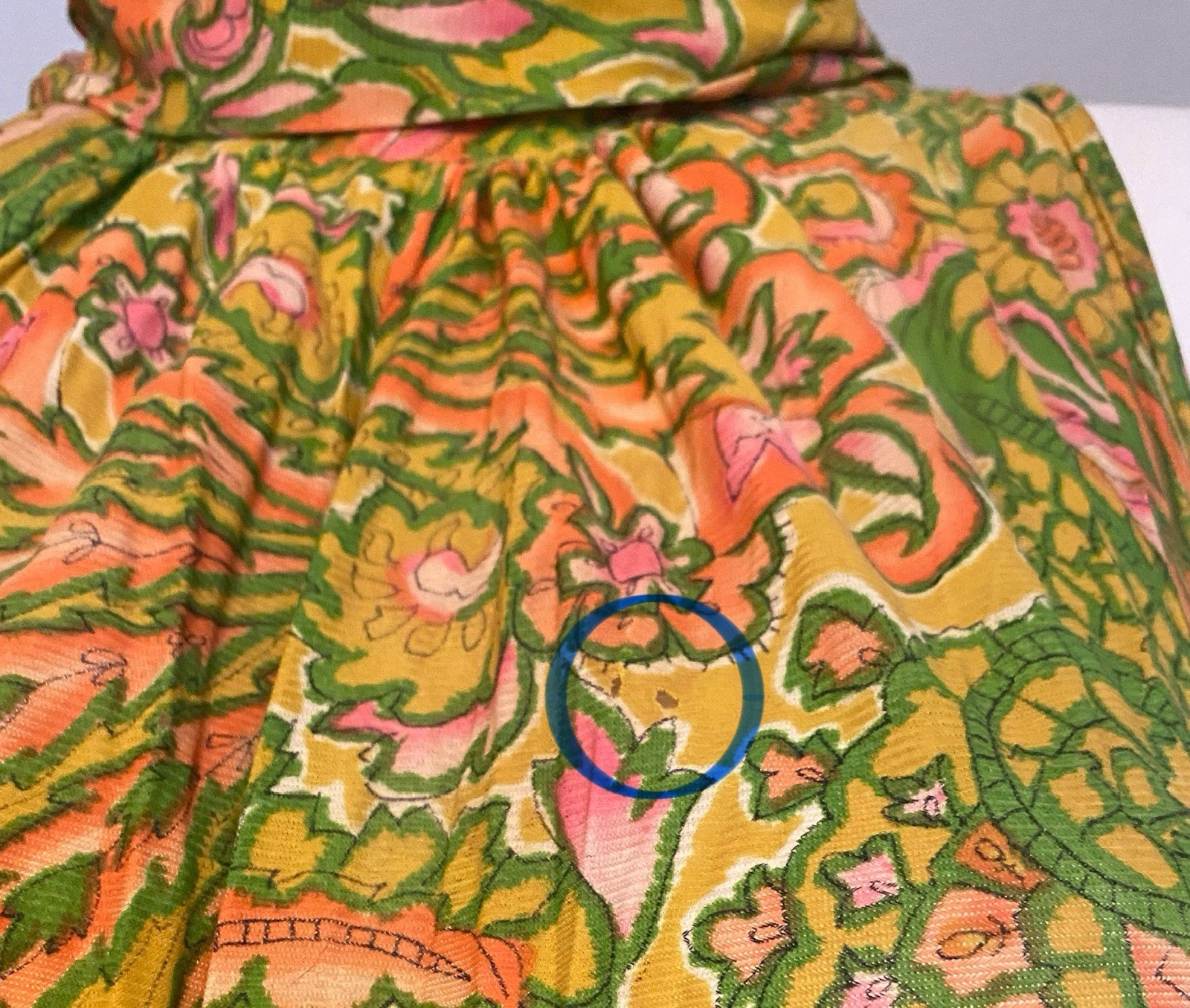 Vintage Womens Jumpsuit Wide Leg Mod Disco Boho Paisley Sleeveless Hippie Size M