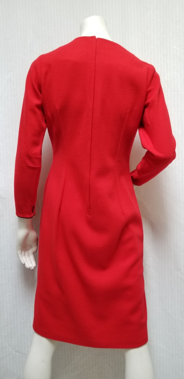 Vintage 2 Piece MINX MODES Red Dress & Cape Poncho – Size M – EUC