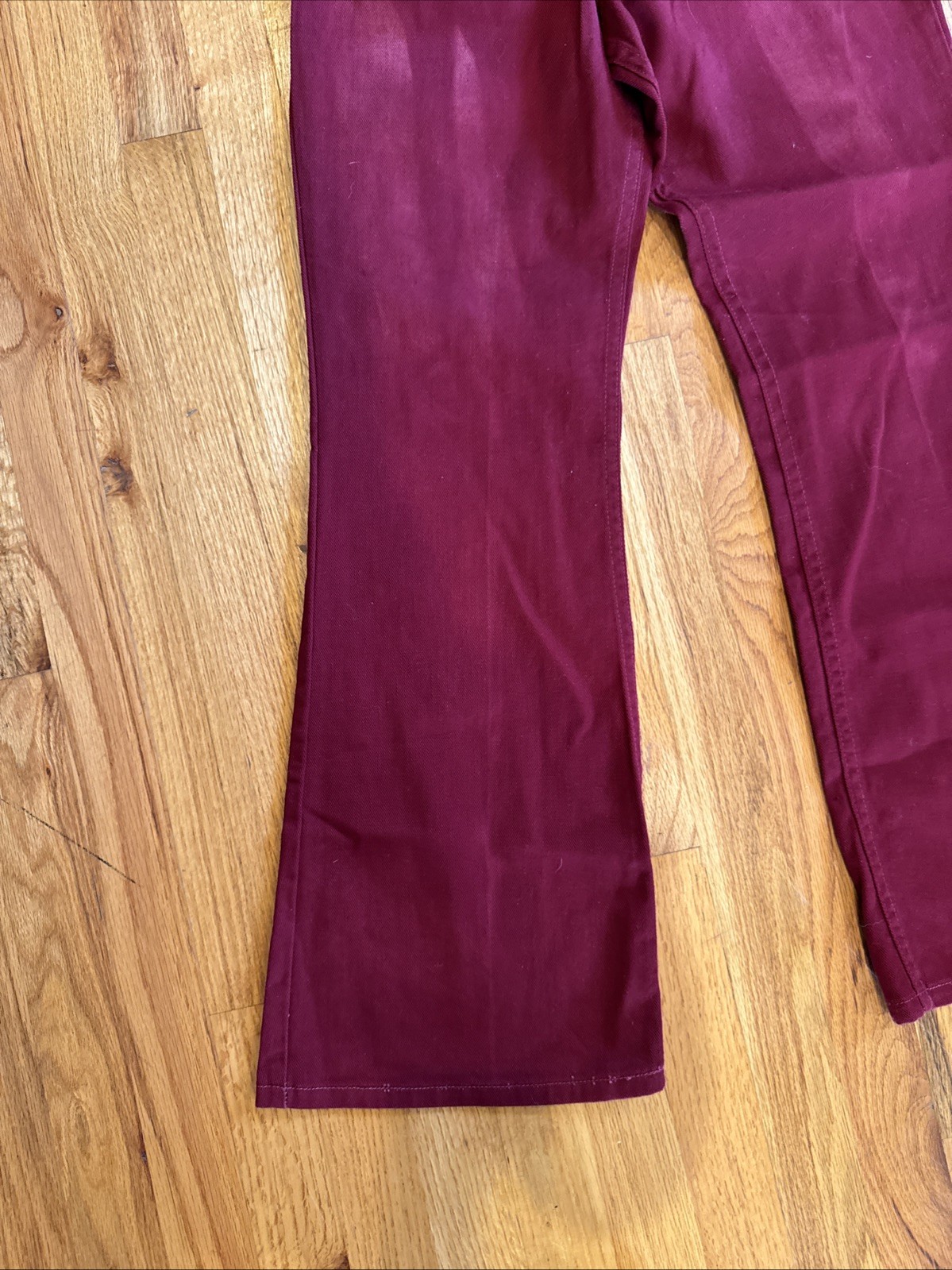 Vintage Maverick blue bell jeans Magenta Size 10 Inseam 29” Bell Bottoms B5