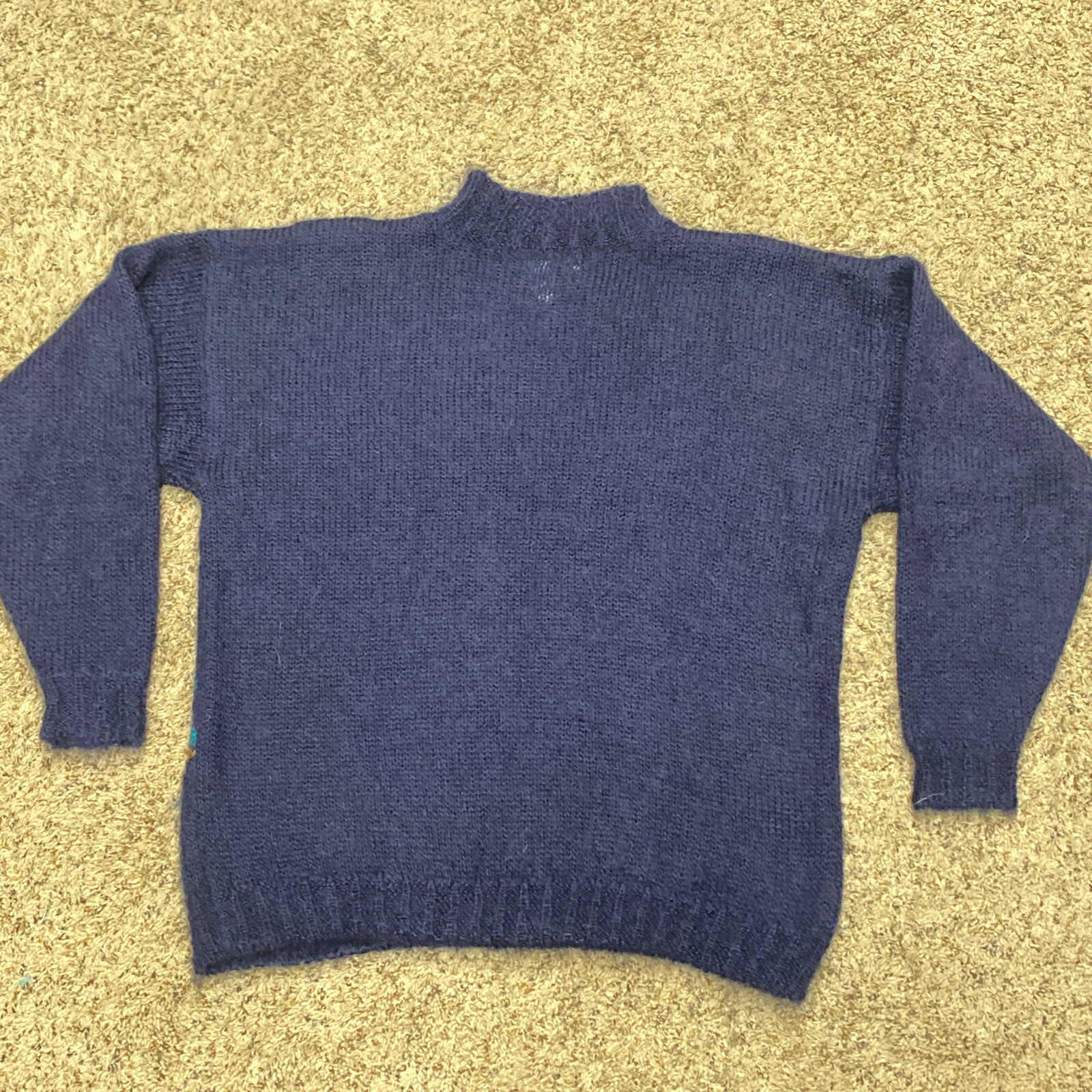 VINTAGE Studio Michelle Stewart MEDIUM-Mock Turtleneck-Soft MOHAIR BLEND SWEATER