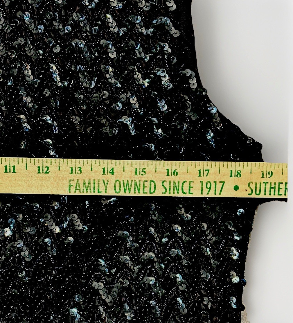 Vintage Sequin Bead Top Kimball Tag Sunny South Women’s 14, 34 Mid Century Glam