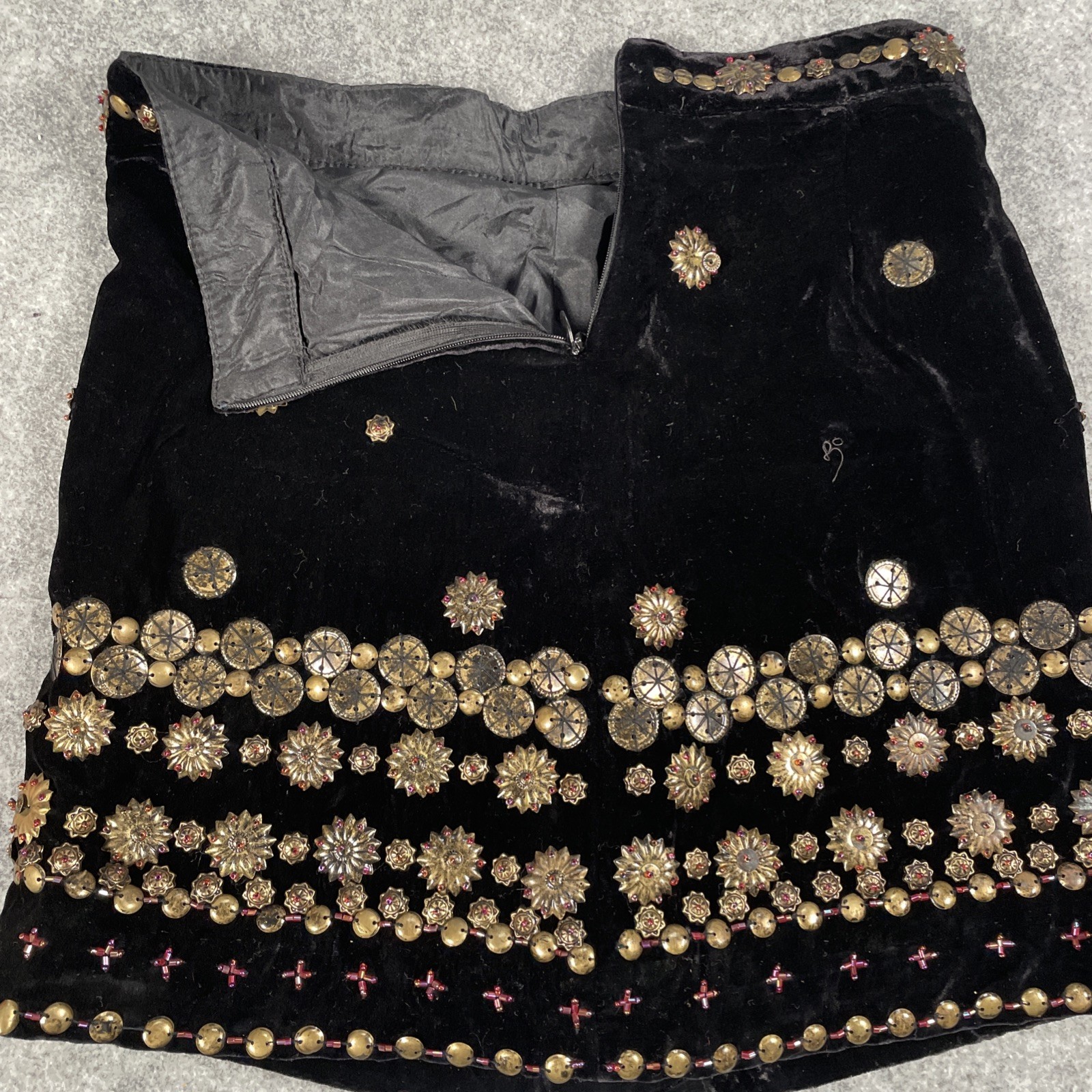 Vintage 90s Velvet Skirt
