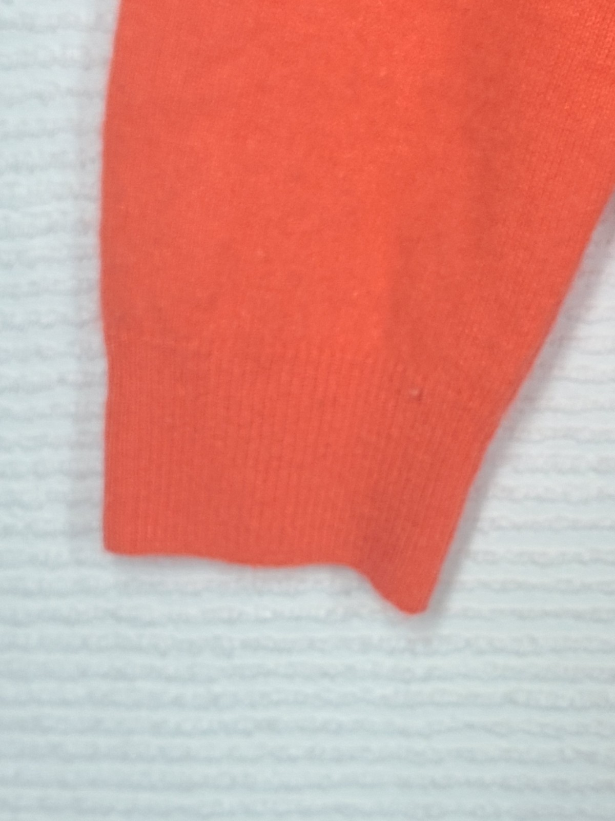 Vtg 60s Pinup Cardigan Sweater Princess Seam Wool Blend M L 38 Coral Orange Pink
