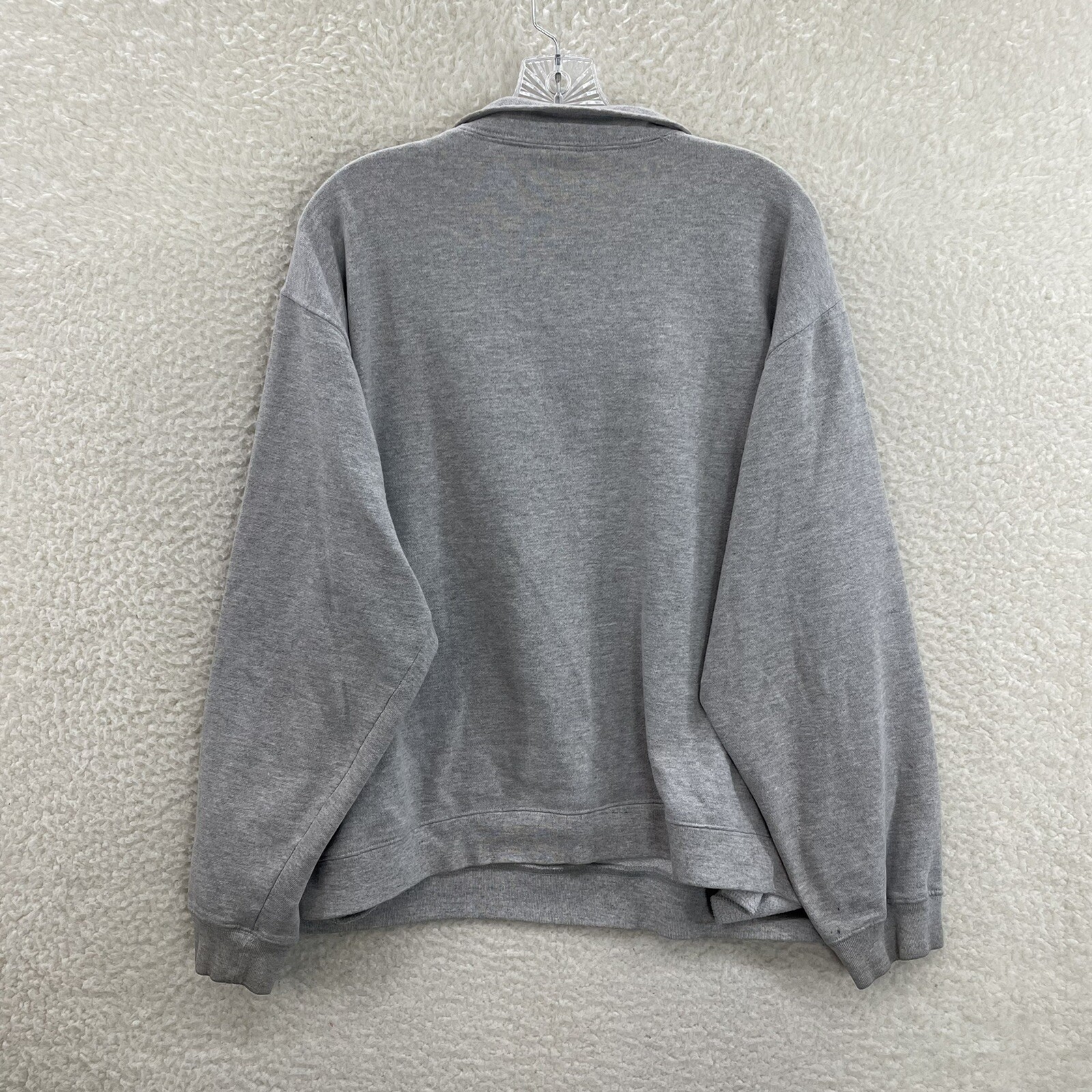 Y2K Vintage Old Navy Sweatshirt Sweater XL Logo Spellout Sporty 1/4 Zip Pullover