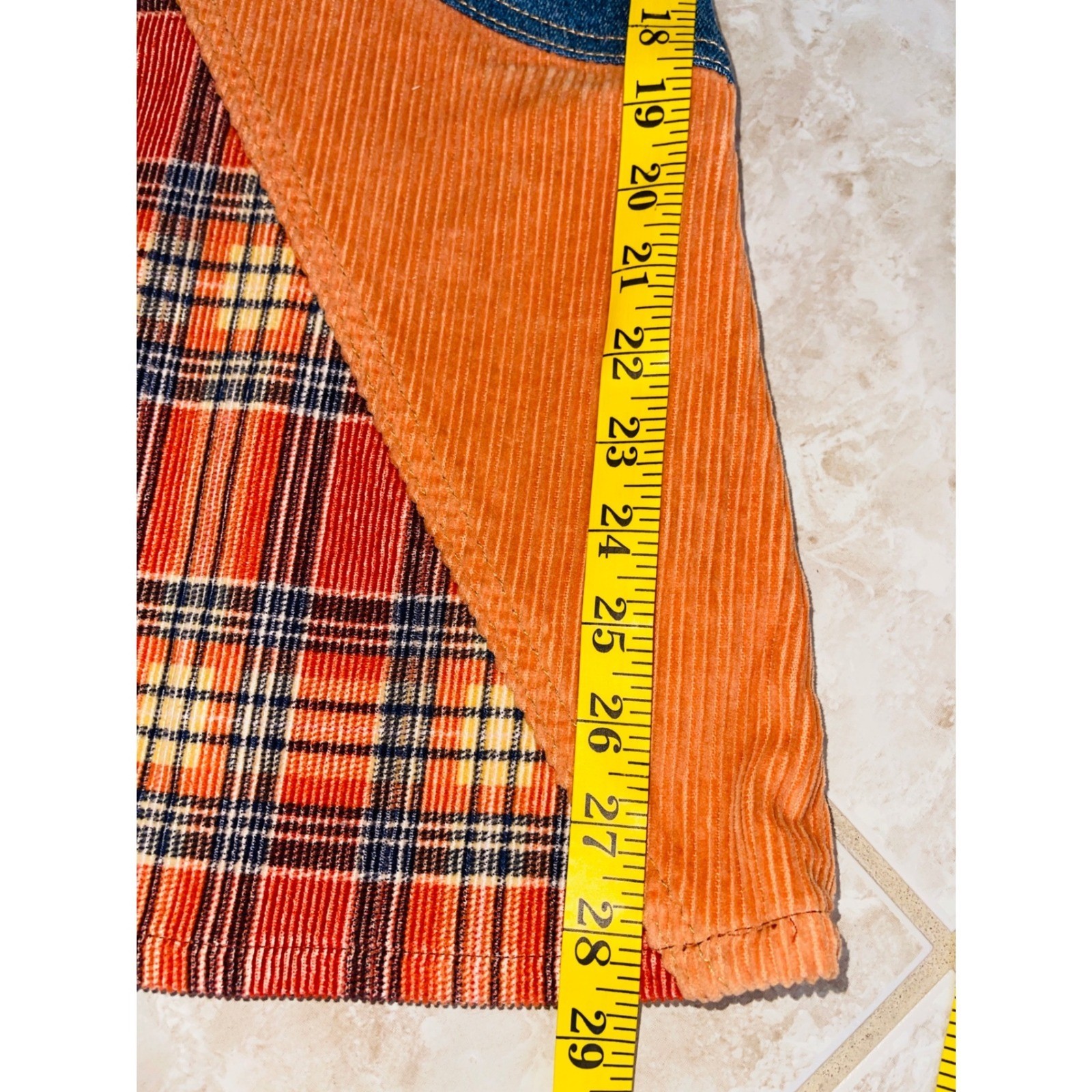 Free People Flashback Flare Jeans Patchwork Festival Western Sz 31